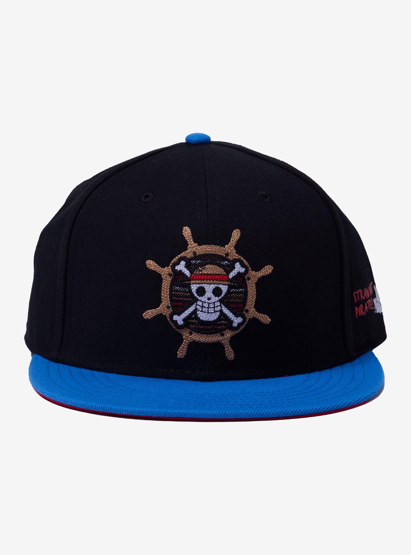 One Piece Jolly Roger Wheel Snapback Hat, , hi-res