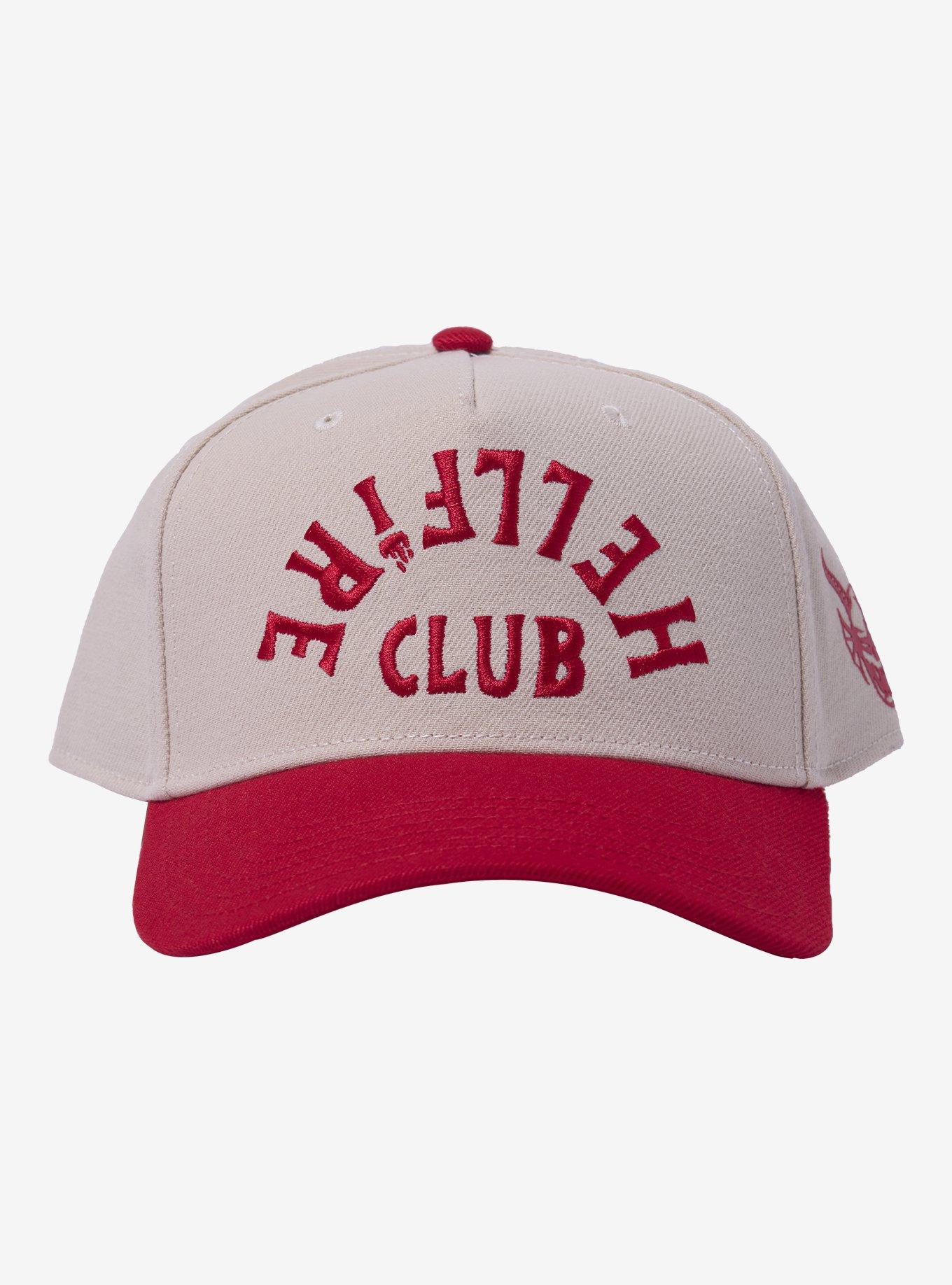 Stranger Things Hellfire Club Upside Down Logo Snapback Hat, , hi-res