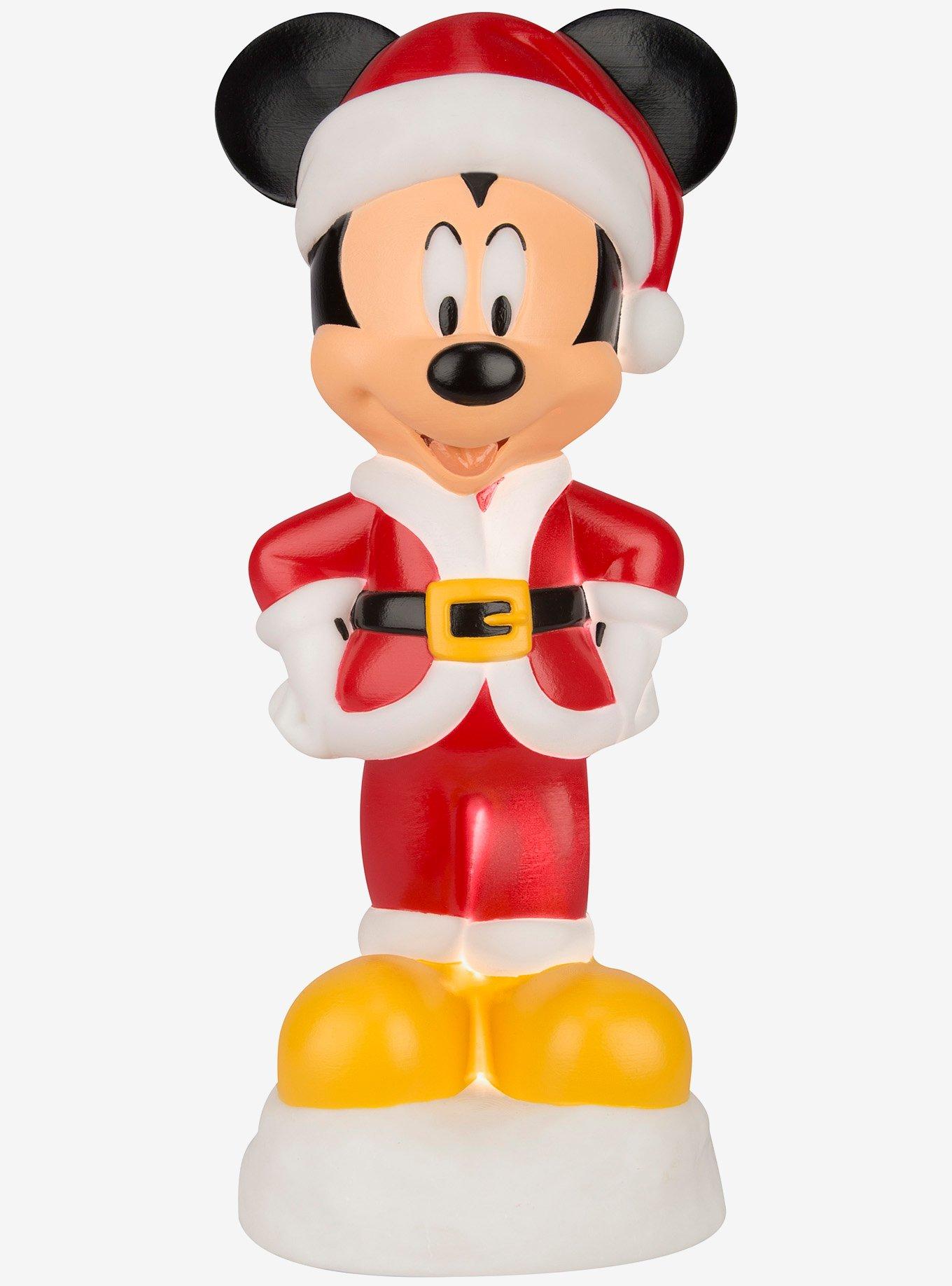 Disney Mickey Mouse Santa Suit Lighted Blow Mold Outdoor Decor, , hi-res
