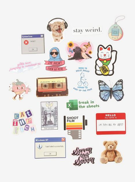 Nostalgia Icons Sticker Pack | Hot Topic