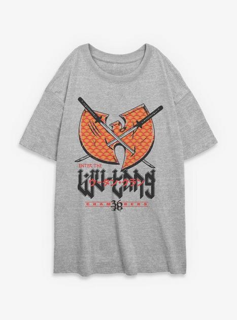 Wu-Tang Clan Enter The Wu-Tang Womens Oversized T-Shirt - GREY