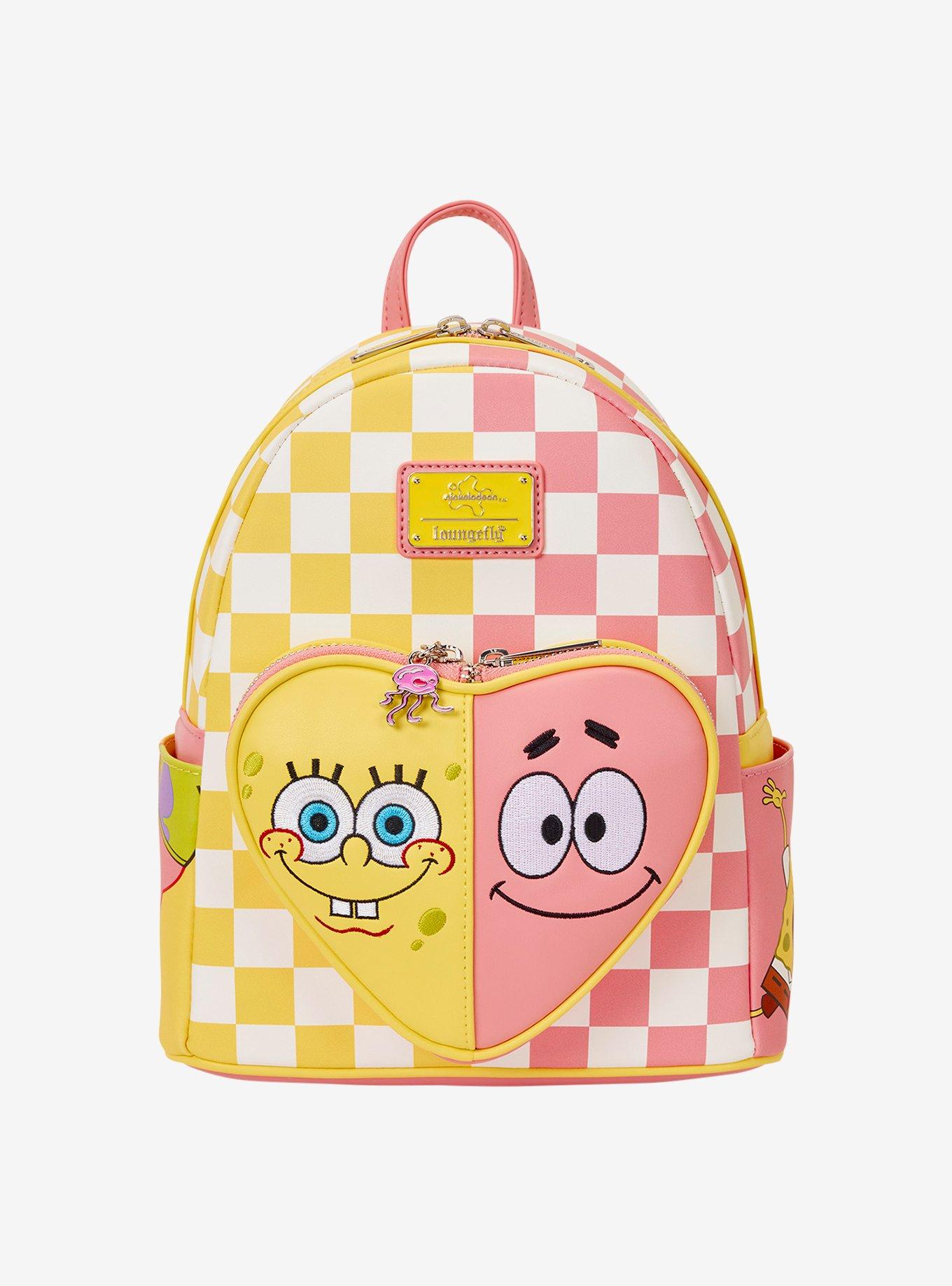 Loungefly SpongeBob SquarePants Patrick & SpongeBob Checkered Heart Mini Backpack, , hi-res