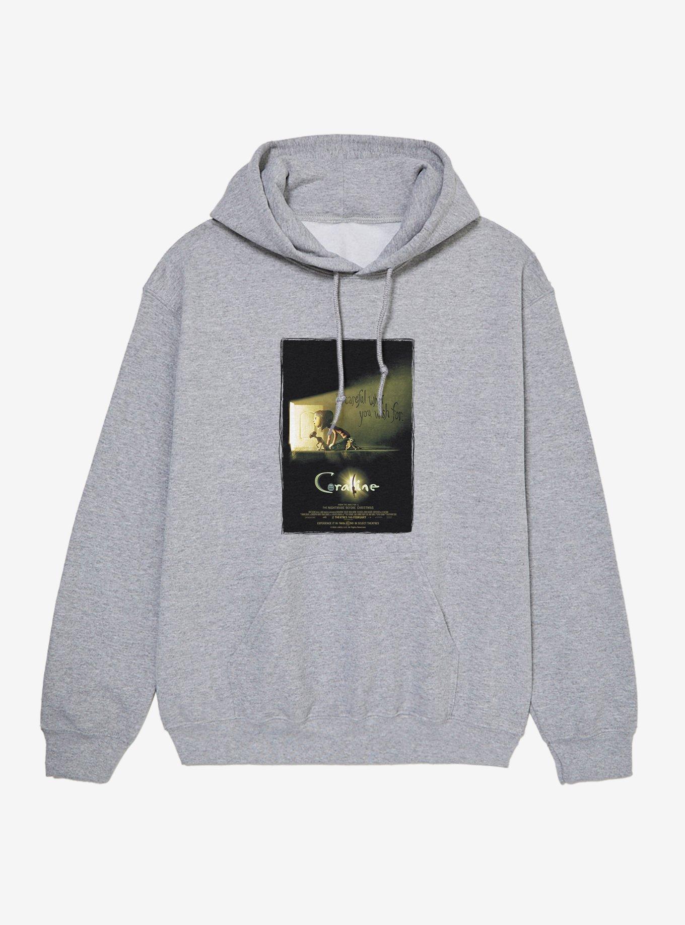 Coraline Be Careful What You Wish For. Teaser Poster Hoodie, , hi-res