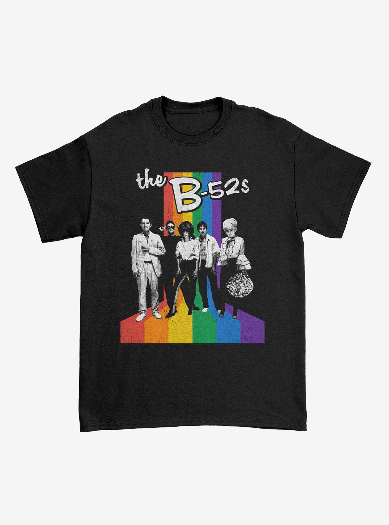 The B-52s Rainbow Band Portrait T-Shirt, , hi-res