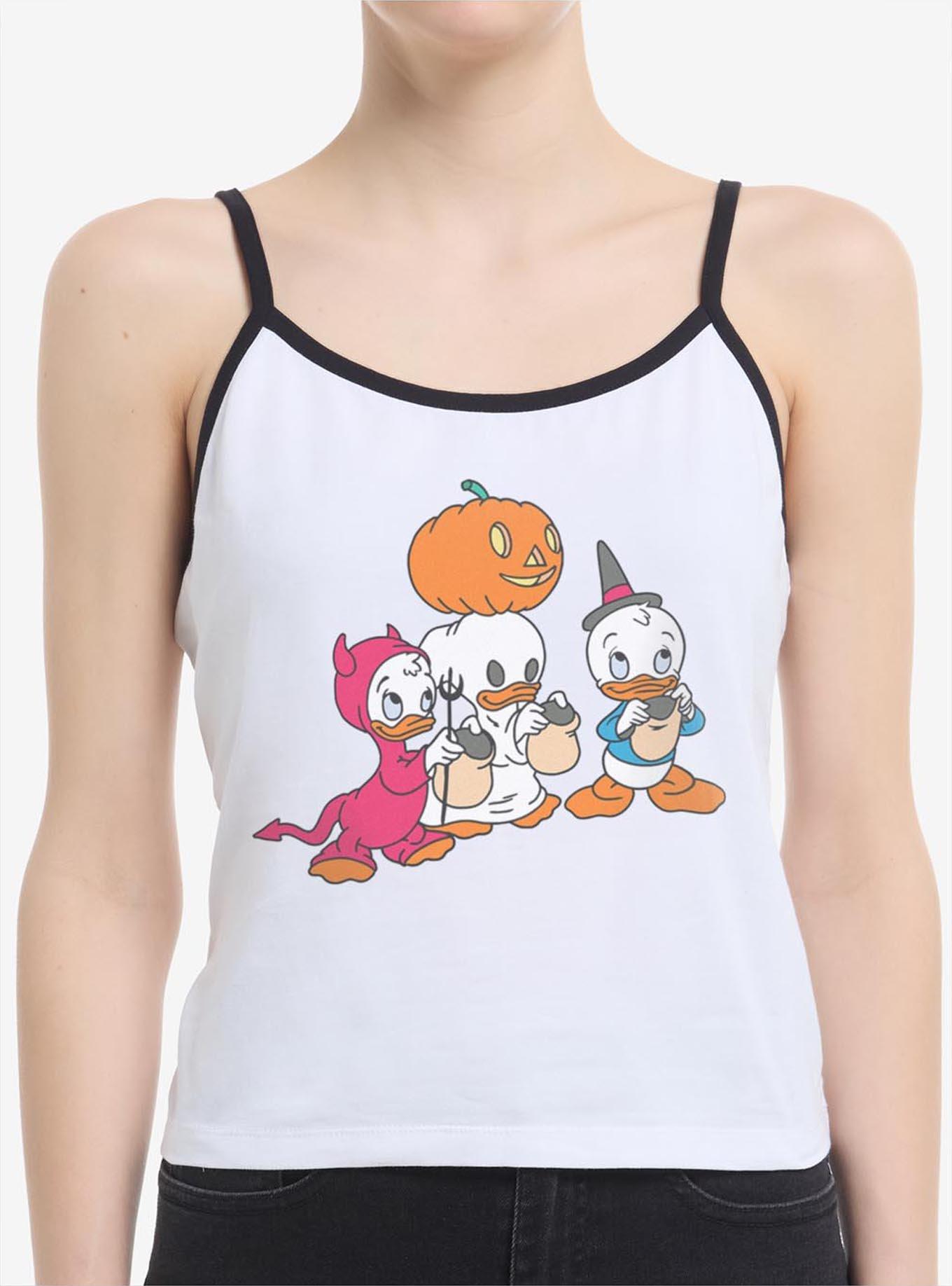 Disney's DuckTales Huey Dewey Louie Trick Or Treat Costumes Girls Cami, WHITE, hi-res