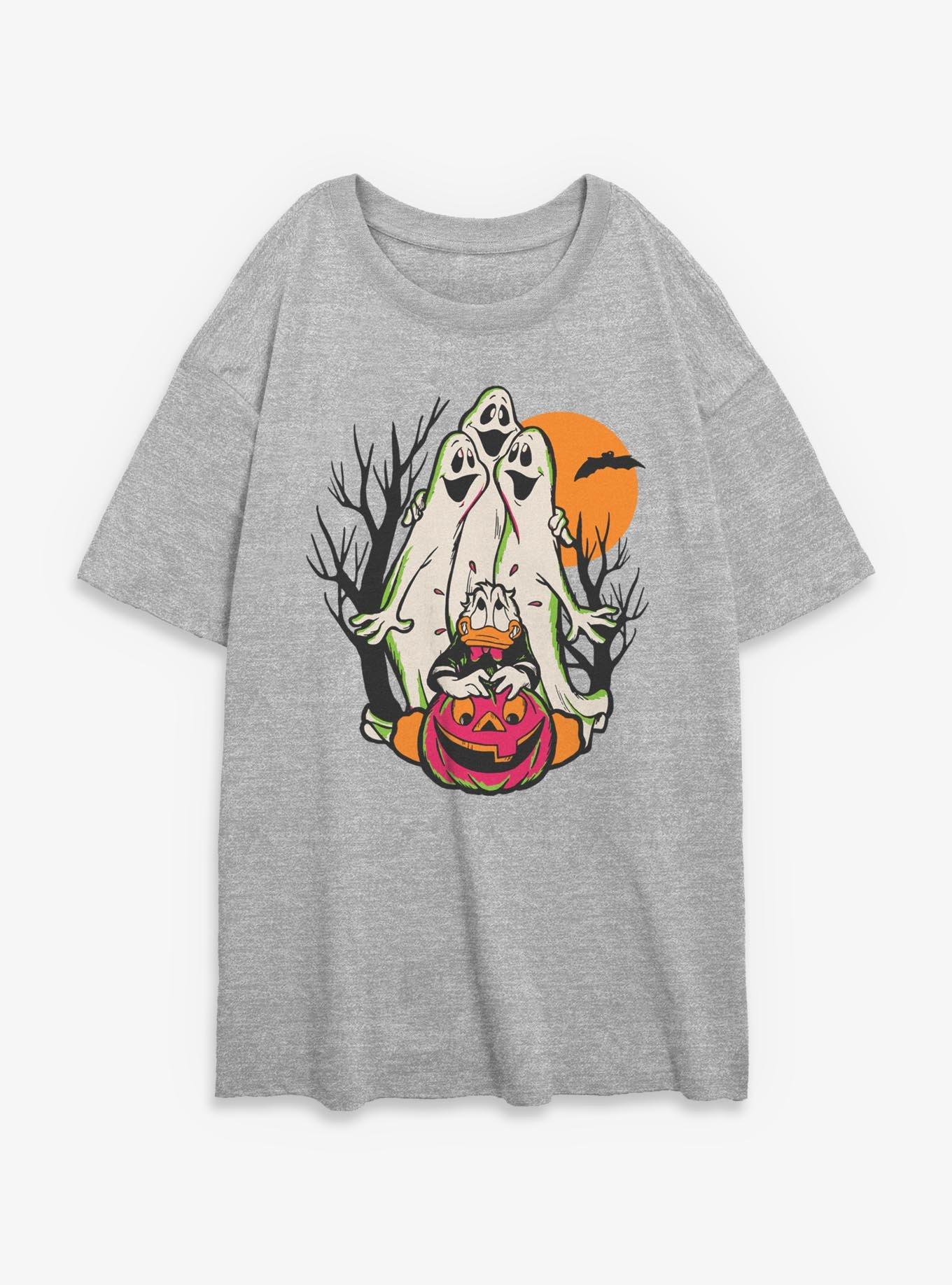 Disney Donald Duck Halloween Spooky Ghosts Girls Oversized T-Shirt, , hi-res