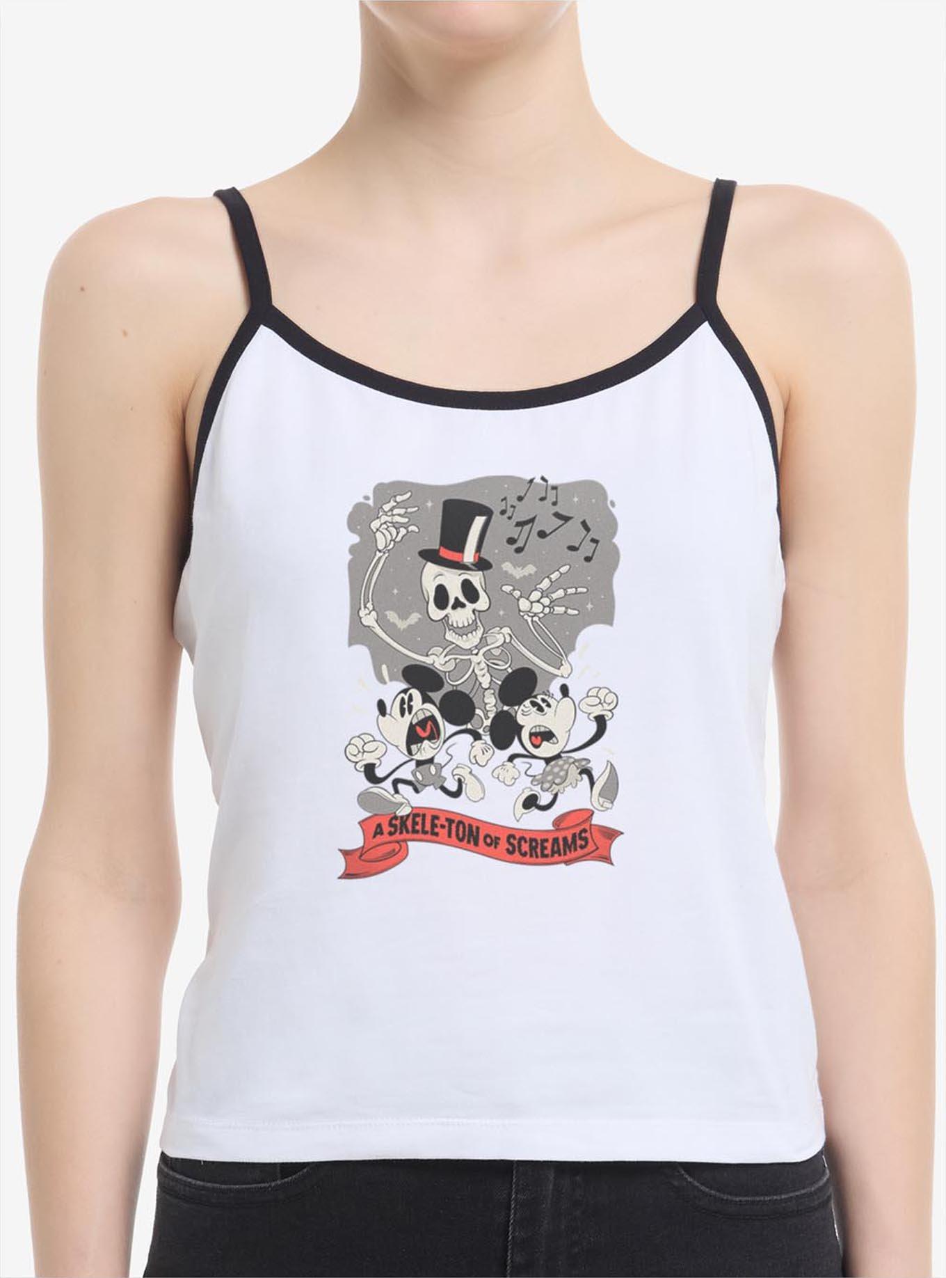 Disney Mickey Mouse & Minne Mouse A Skele-Ton of Screams Girls Cami, , hi-res