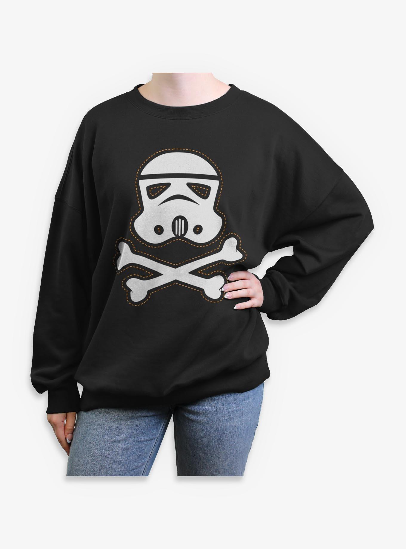 Star Wars Trooper Skull Patch Girls Oversized Sweatshirt, , hi-res