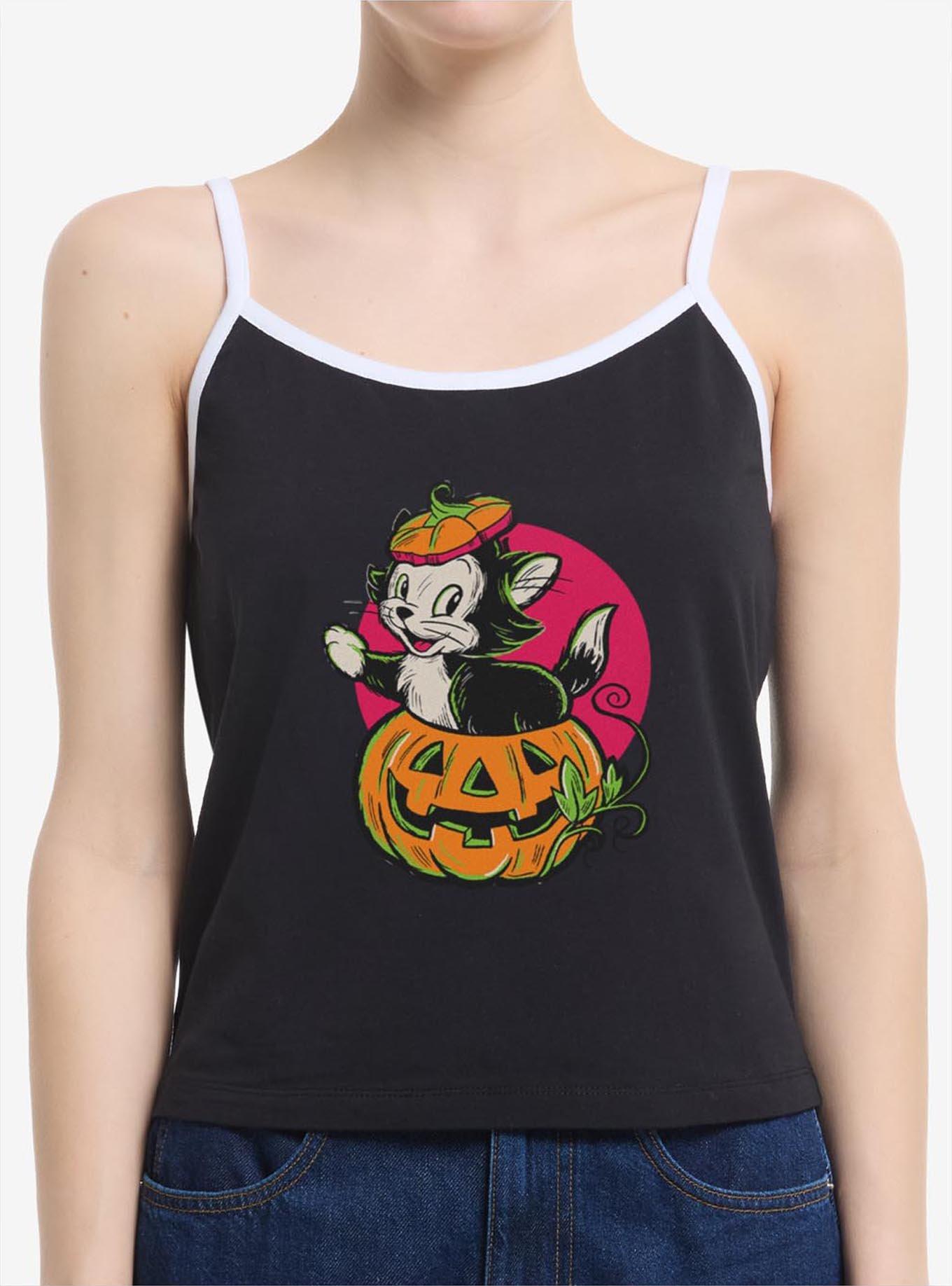 Disney Mickey Mouse Figaro Inside A Pumpkin Girls Cami, , hi-res