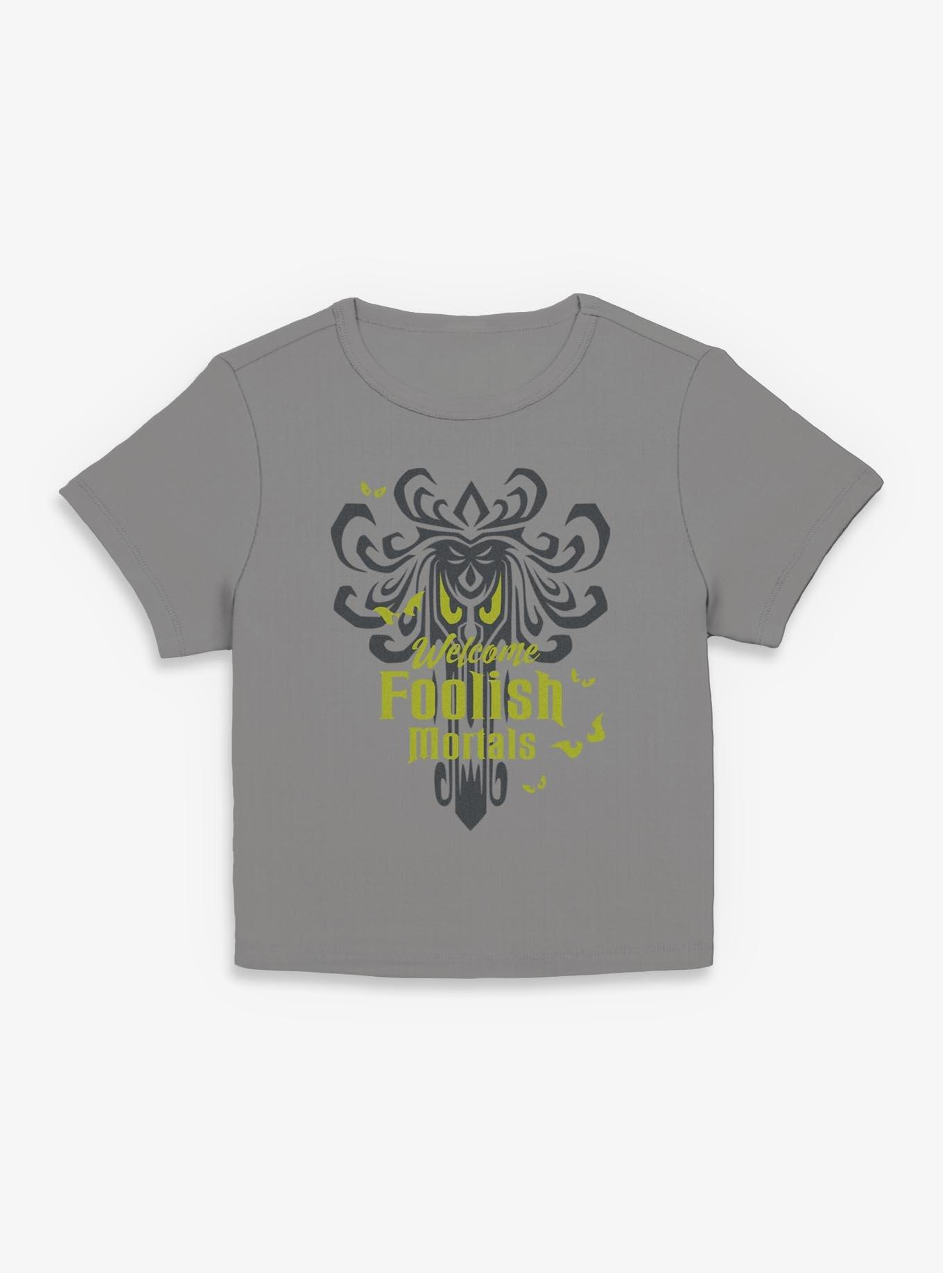 Disney The Haunted Mansion Eye Foolish Mortals Girls Baby T-Shirt, CHARCOAL, hi-res
