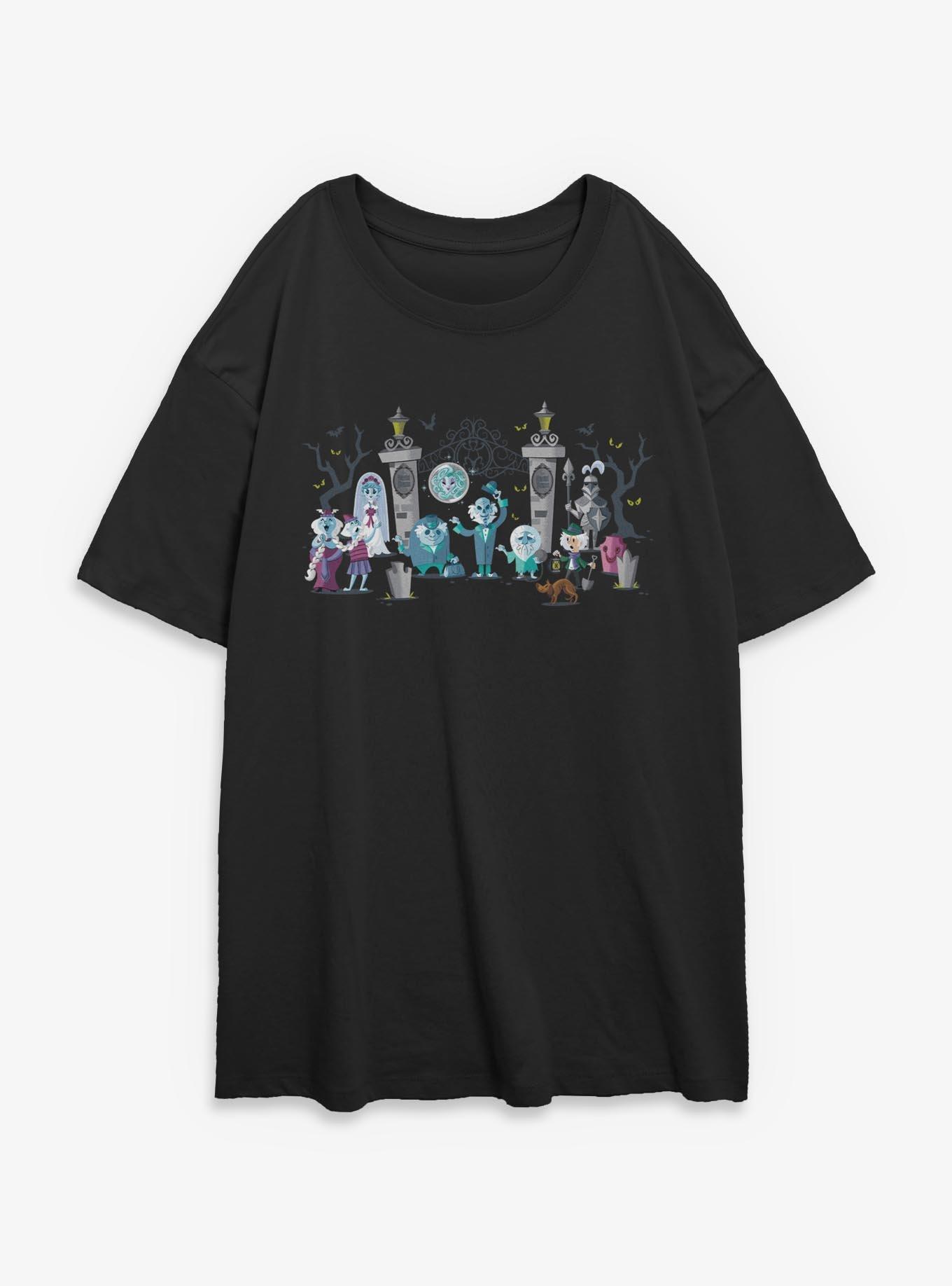 Disney The Haunted Mansion Characters Entrance Mansion Girls Oversized T-Shirt, , hi-res
