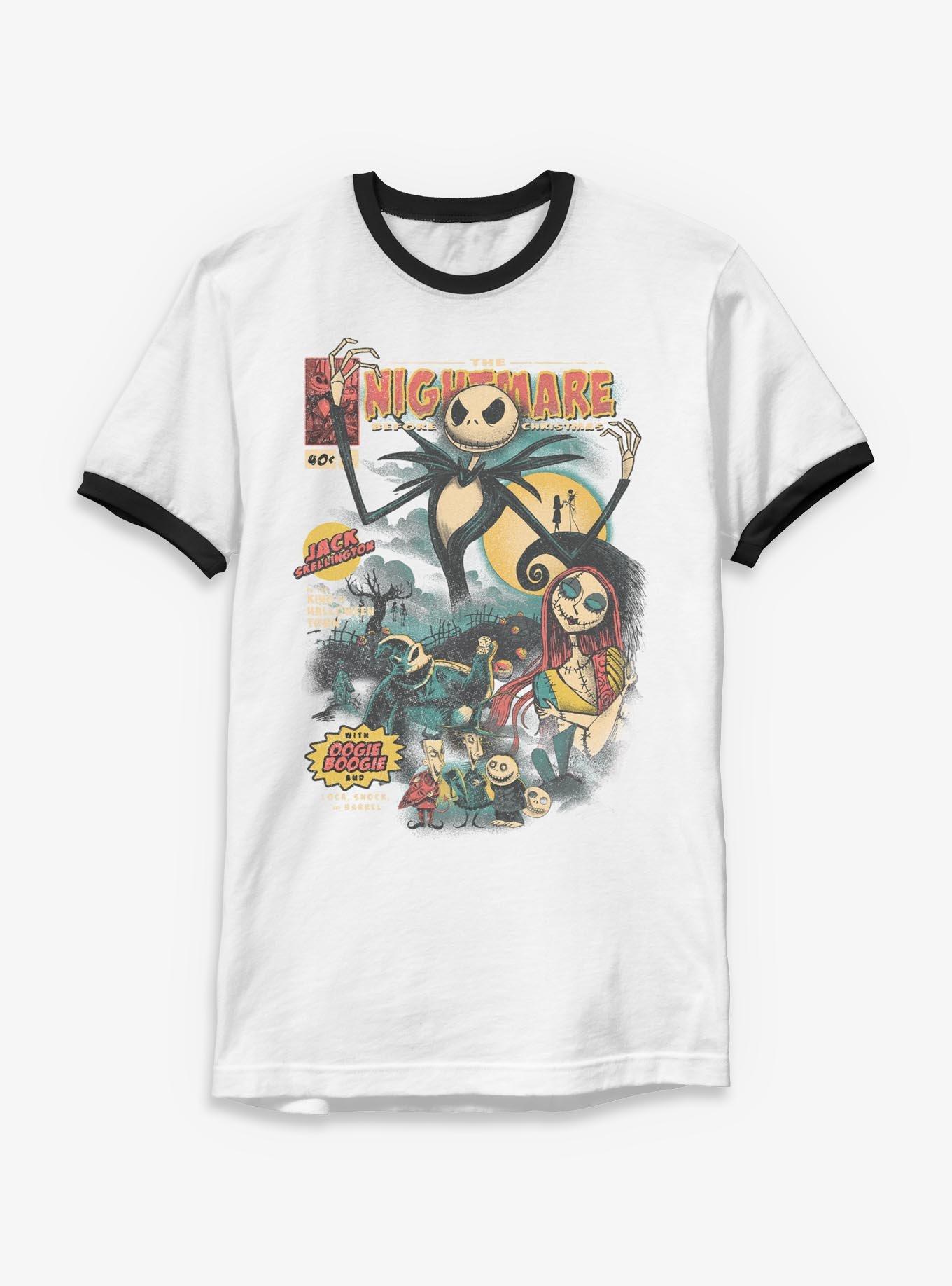 Disney The Nightmare Before Christmas Comic Cover Ringer T-Shirt, , hi-res