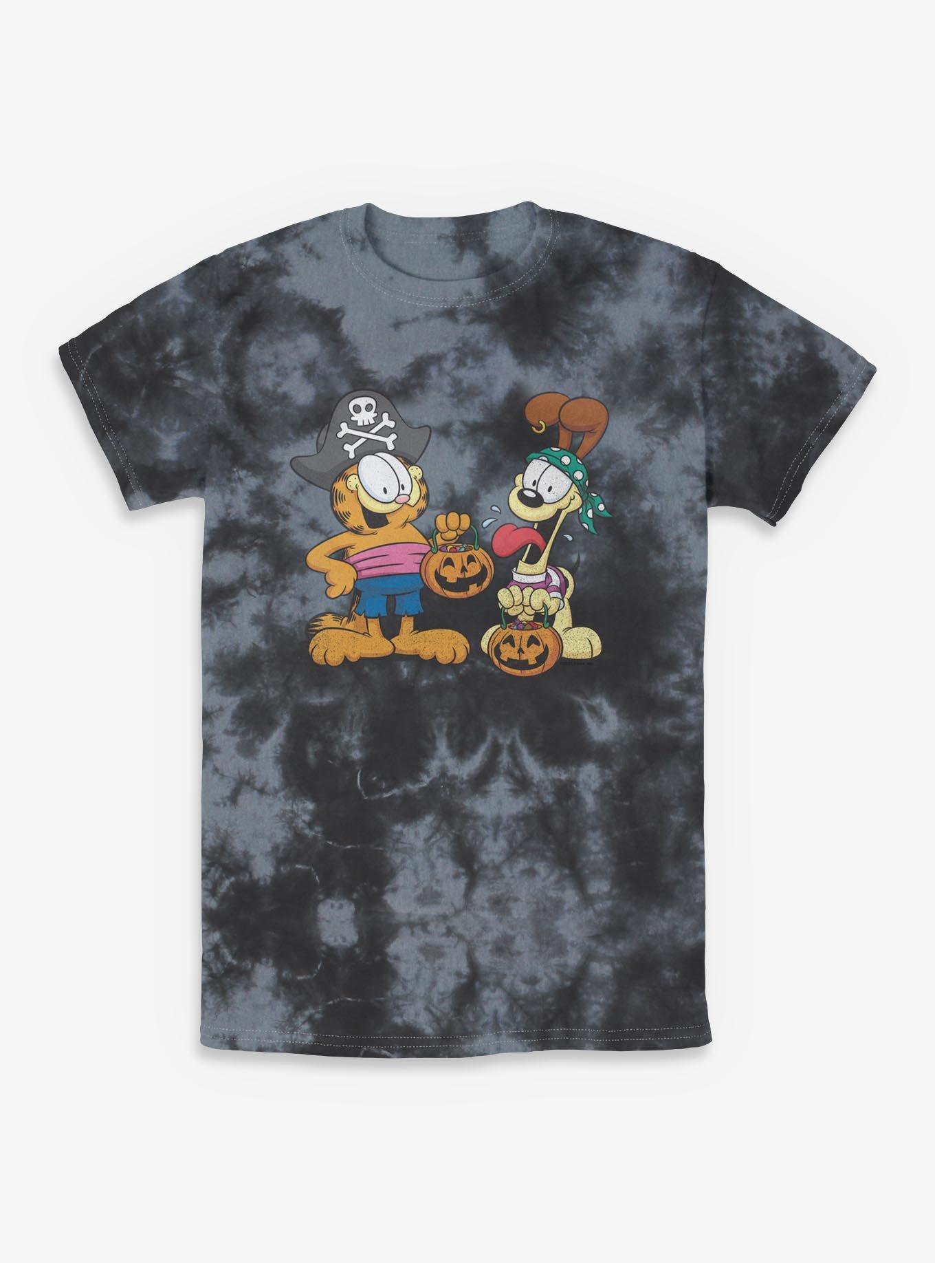 Garfield And Odie Pirate Halloween Costumes Tie-Dye T-Shirt, , hi-res
