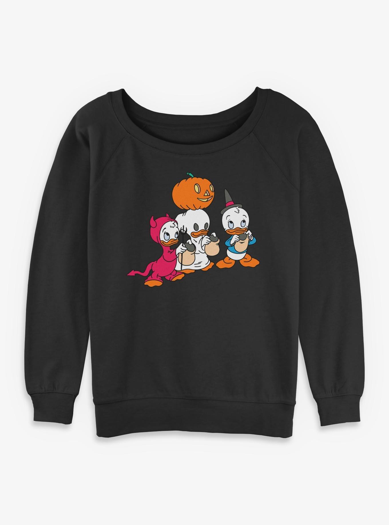 Disney's DuckTales Huey Dewey Louie Trick Or Treat Costumes Girls Slouchy Sweatshirt, , hi-res