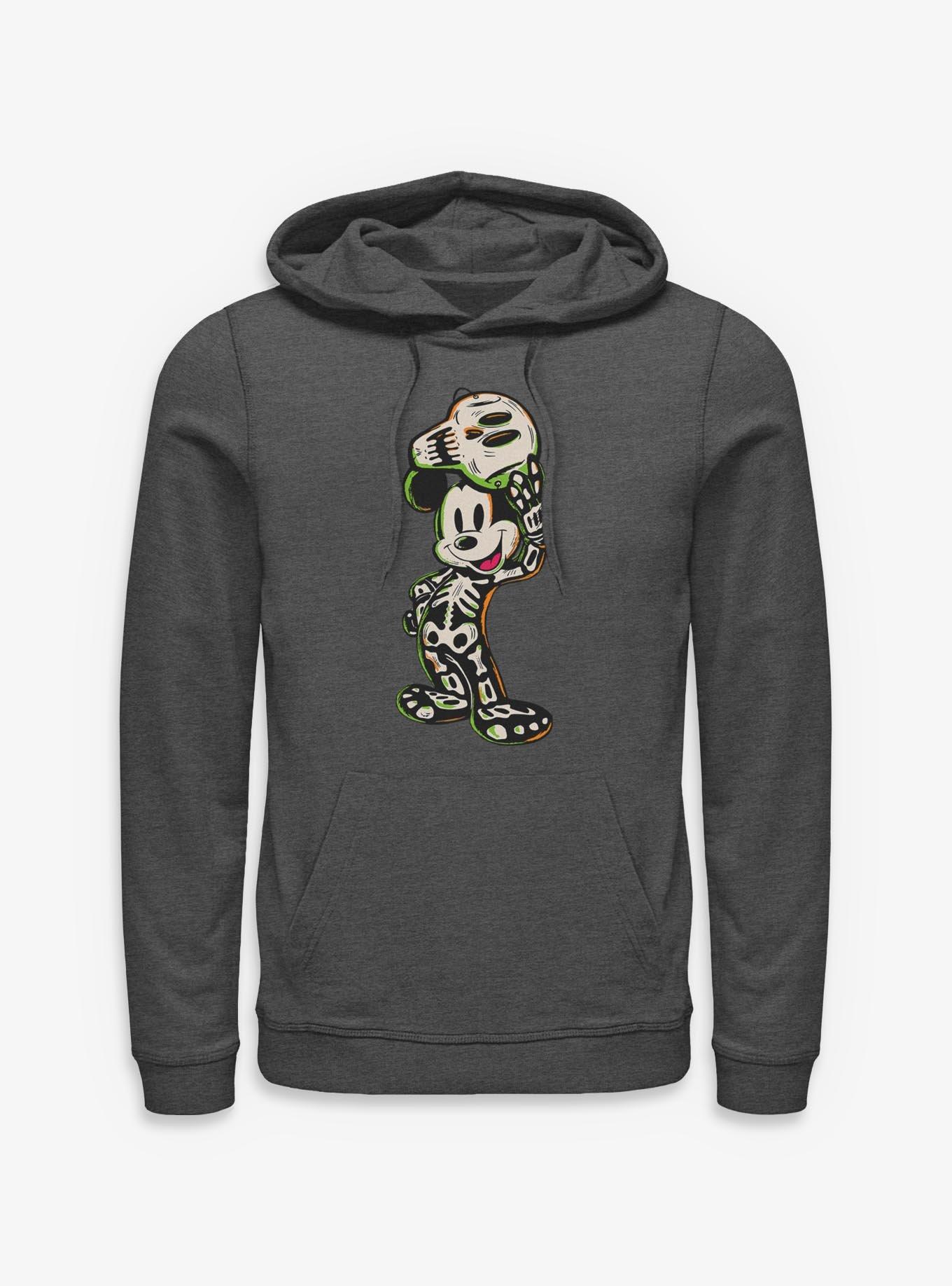 Disney Mickey Mouse Halloween Skeleton Hoodie, , hi-res