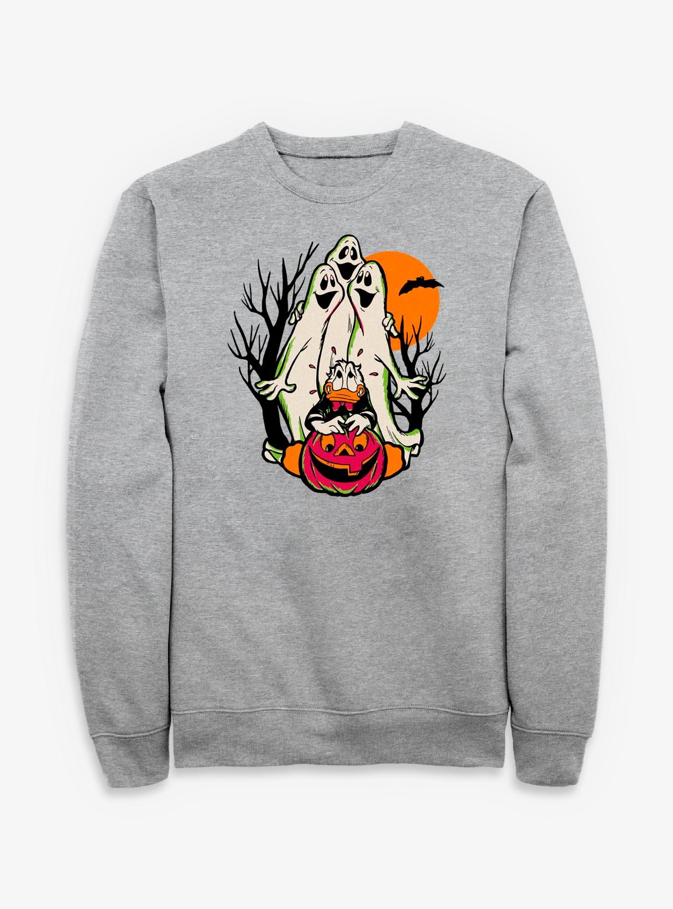 Disney Donald Duck Halloween Spooky Ghosts Sweatshirt