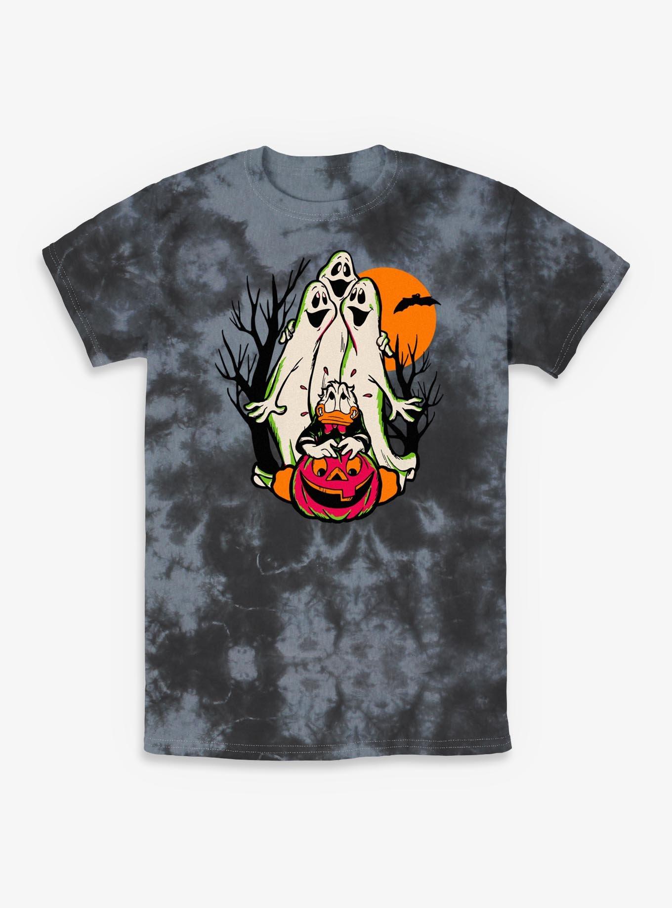Disney Donald Duck Halloween Spooky Ghosts Tie-Dye T-Shirt, , hi-res