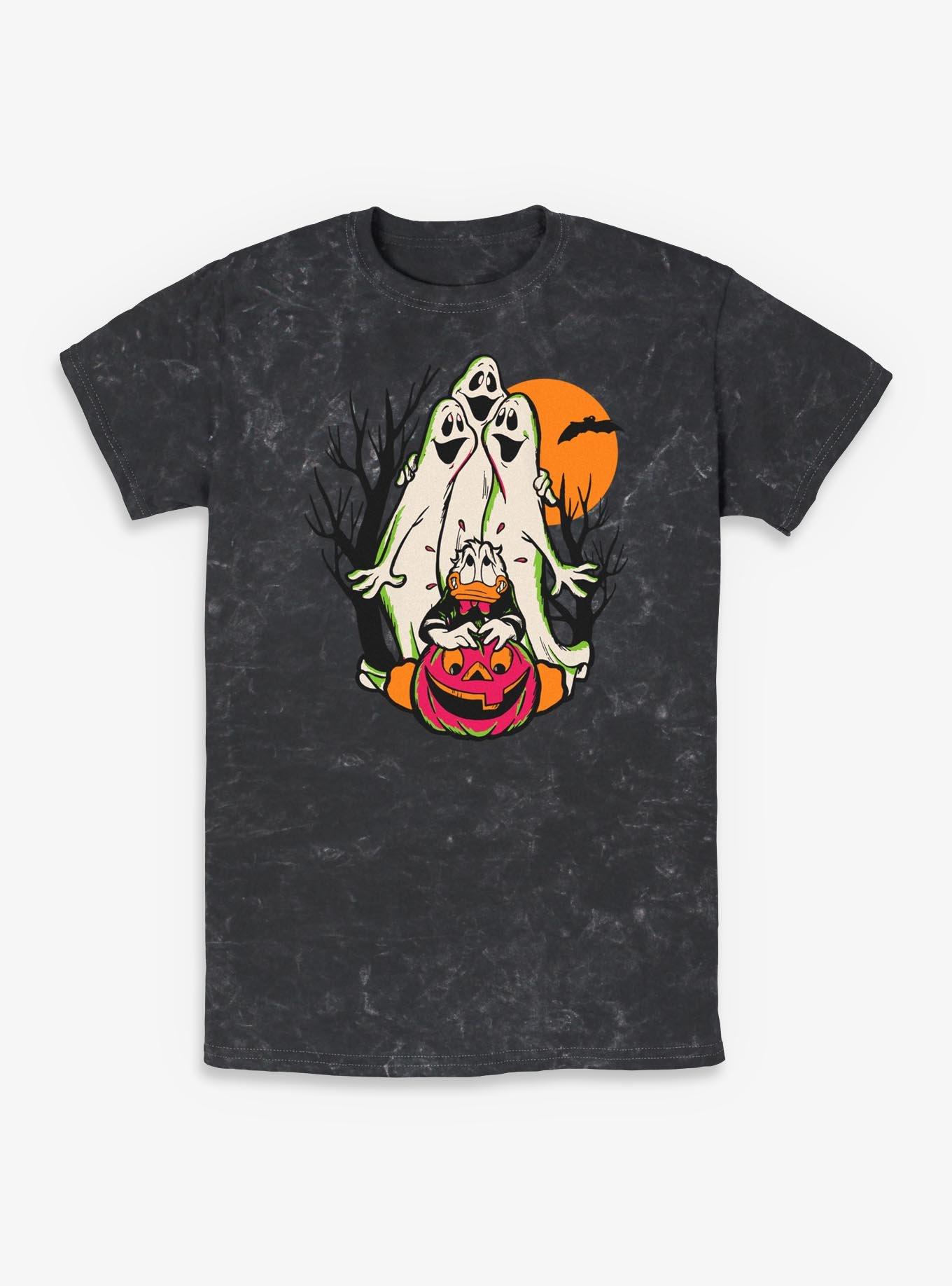 Disney Donald Duck Halloween Spooky Ghosts Mineral Wash T-Shirt, , hi-res