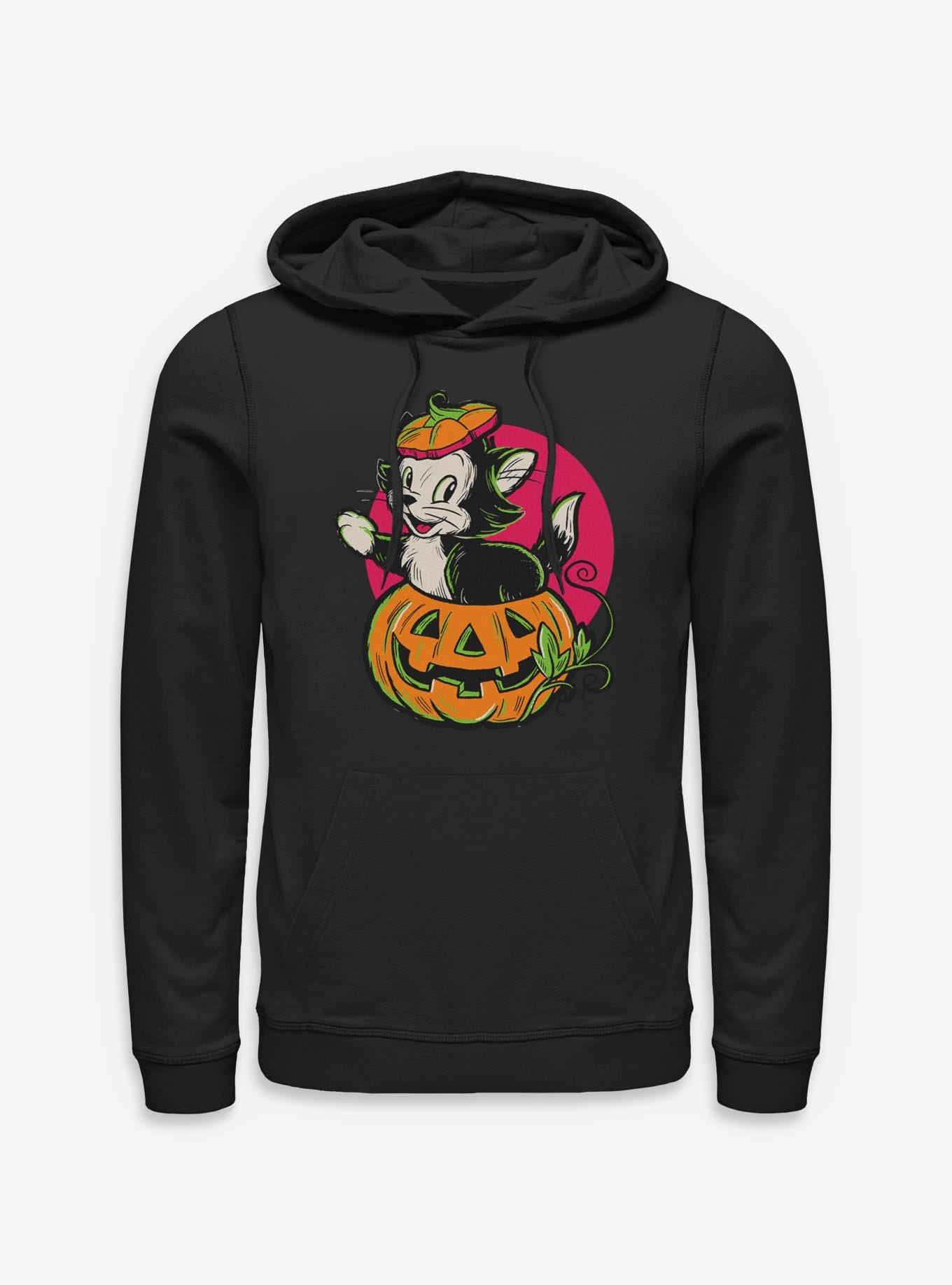 Disney Mickey Mouse Figaro Inside A Pumpkin Hoodie