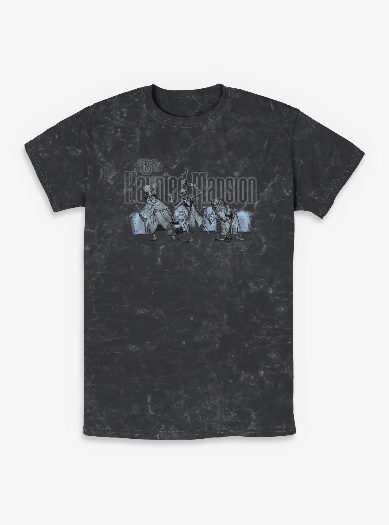 Disney The Haunted Mansion Spooky Hitchhiking Ghost Mineral Wash T-Shirt, , hi-res