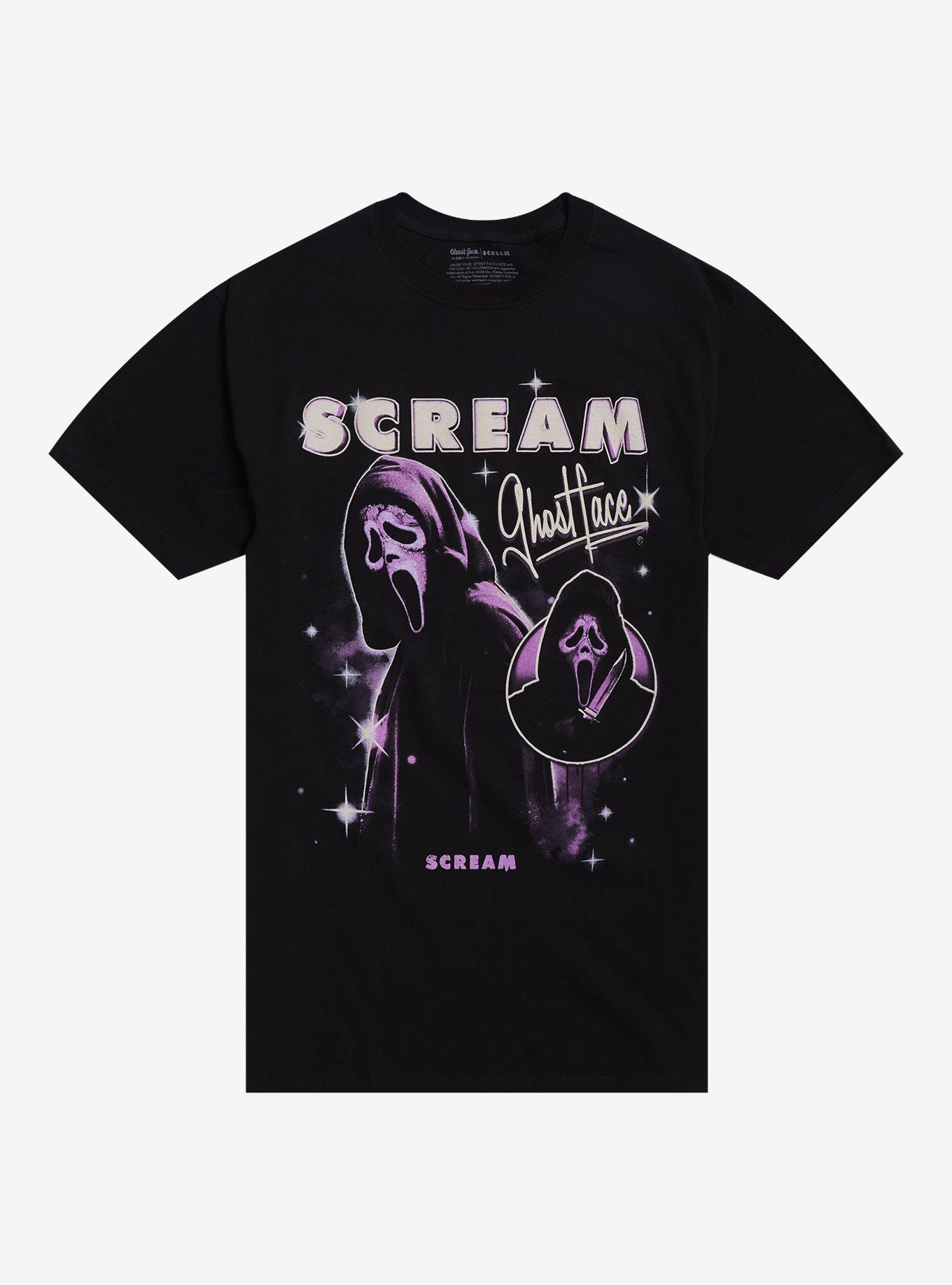 Scream Ghost Face Sparkles T-Shirt, , hi-res