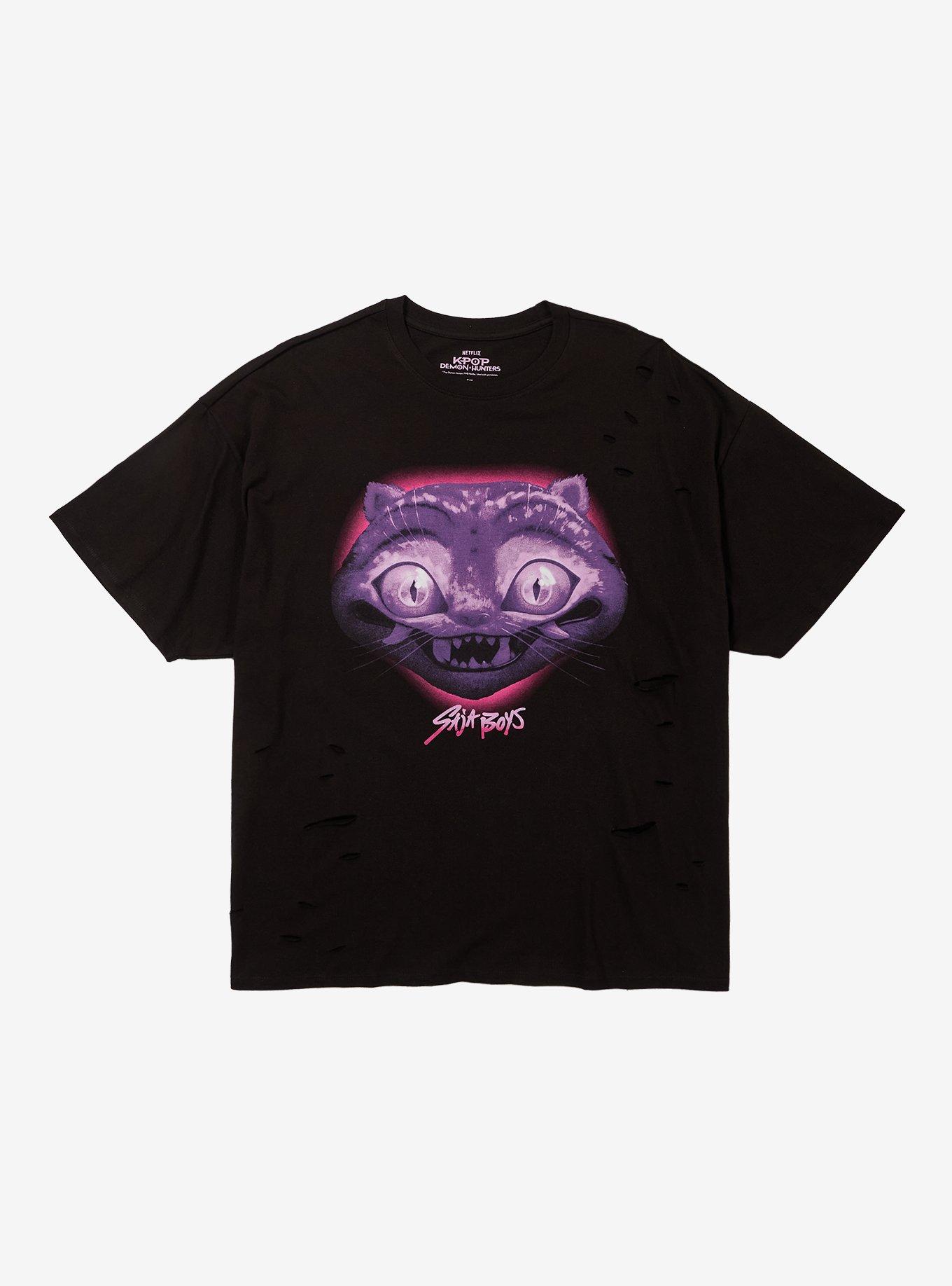 KPop Demon Hunters Saja Boy & Derpy Distressed T-Shirt