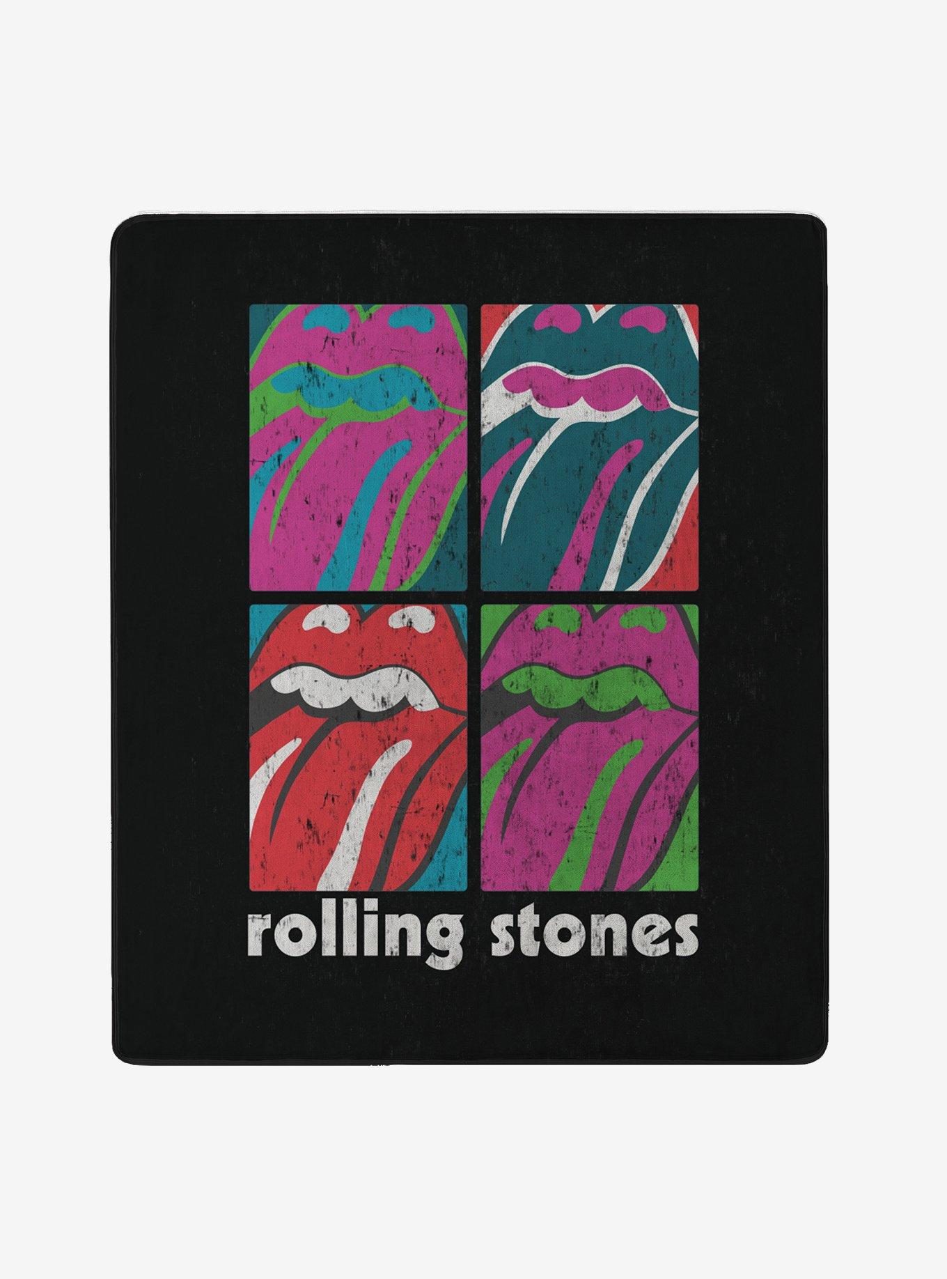 The Rolling Stones Multi Tongues Cloud Touch Throw Blanket, , hi-res