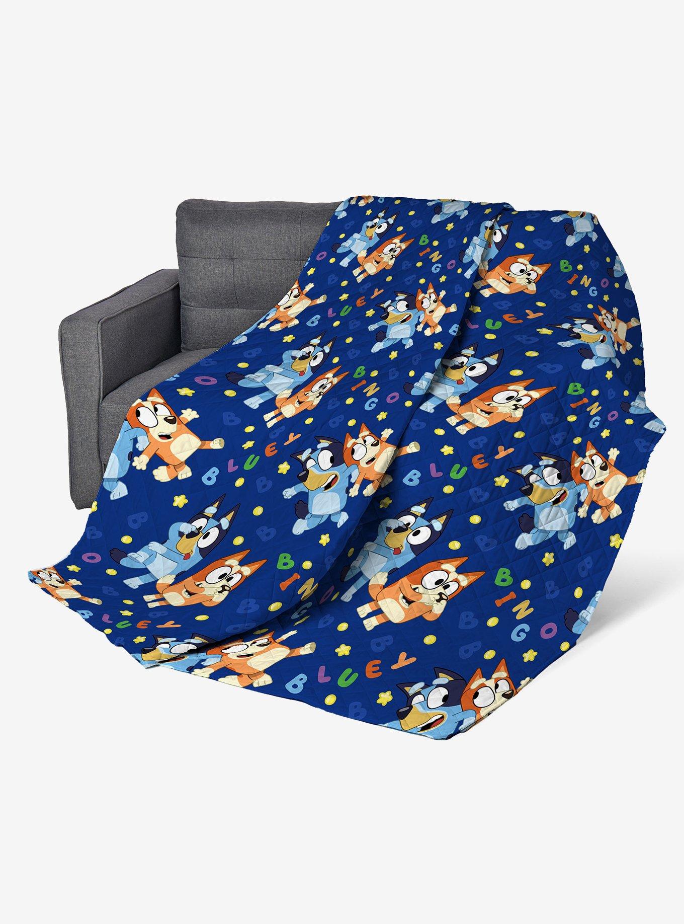 Bluey Goofing Around Quilted Throw Blanket, , hi-res