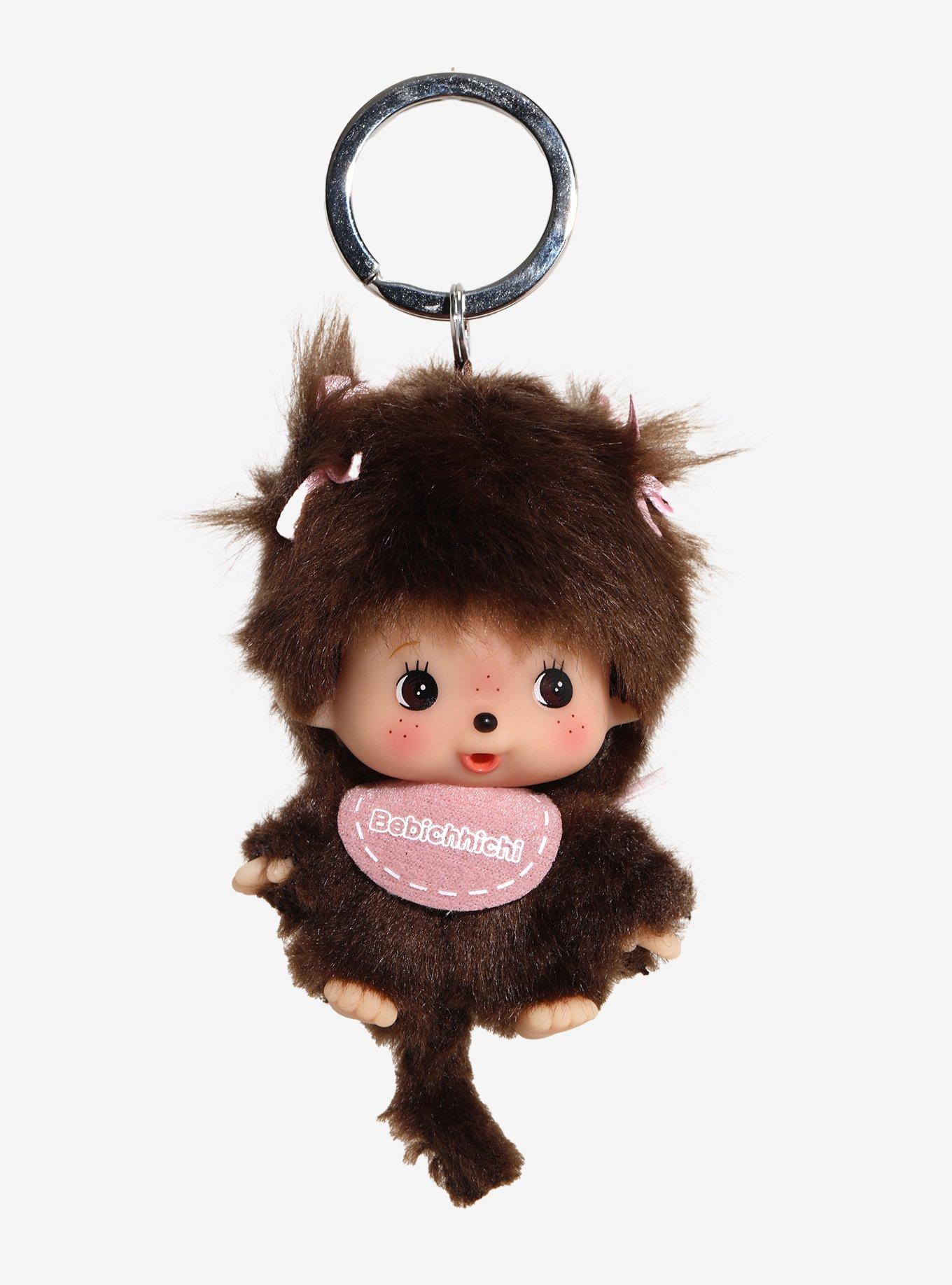 Monchchichi Bebichhichi Girl Plush Keychain, , hi-res