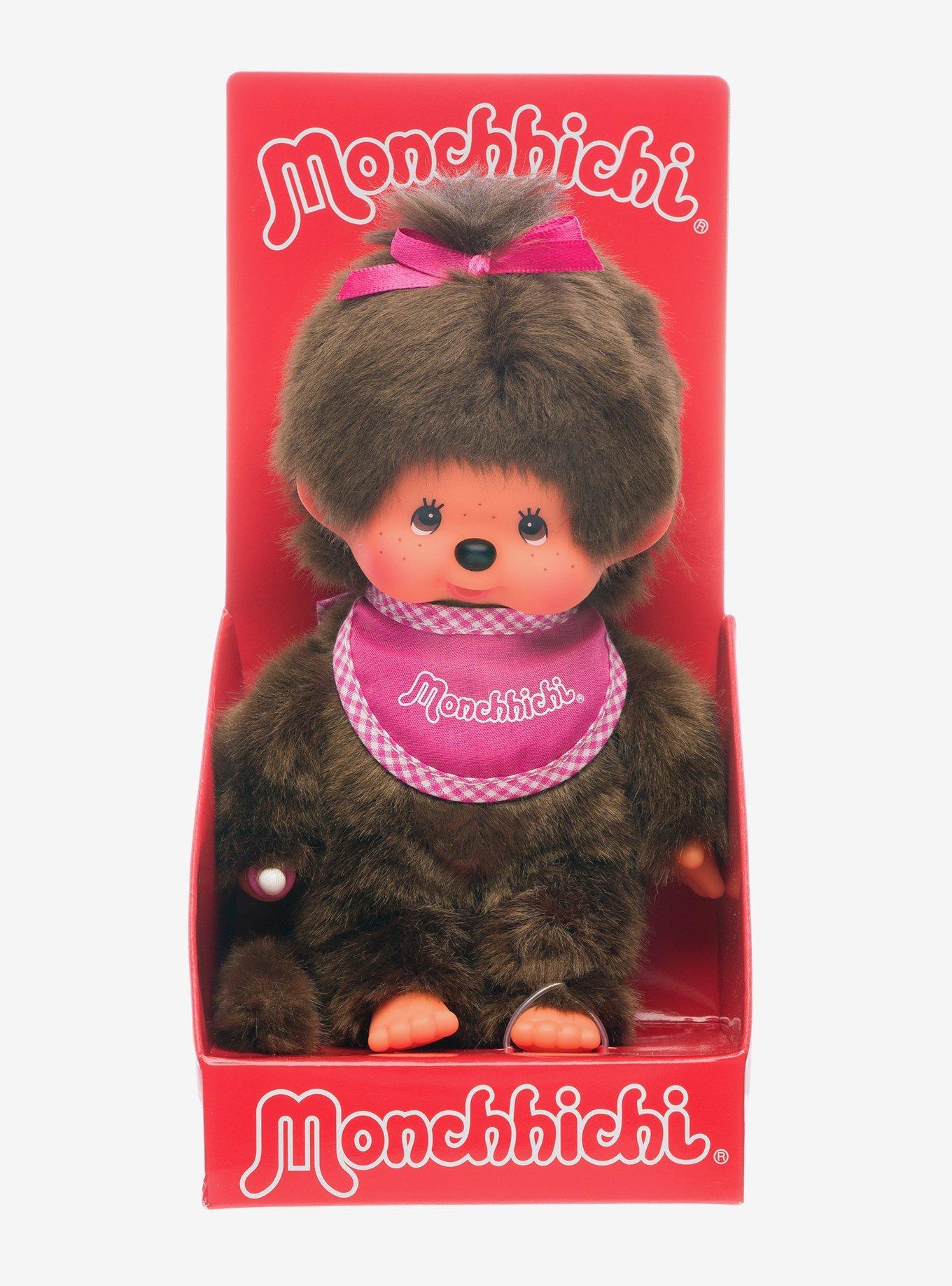 Monchhichi Pink Girl 8 Inch Plush, , hi-res