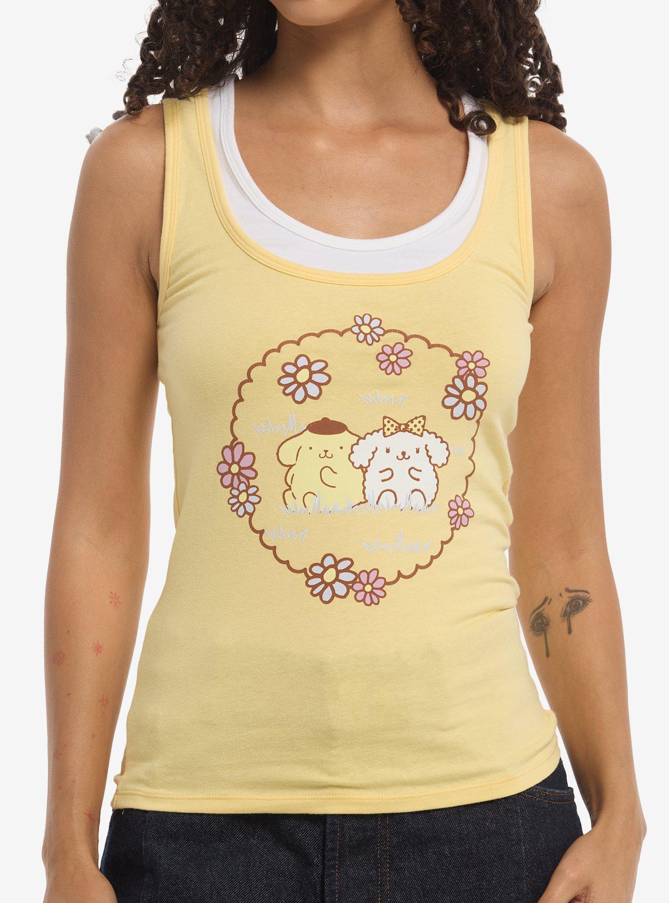 Pompompurin Layered Girls Tank Top, , hi-res