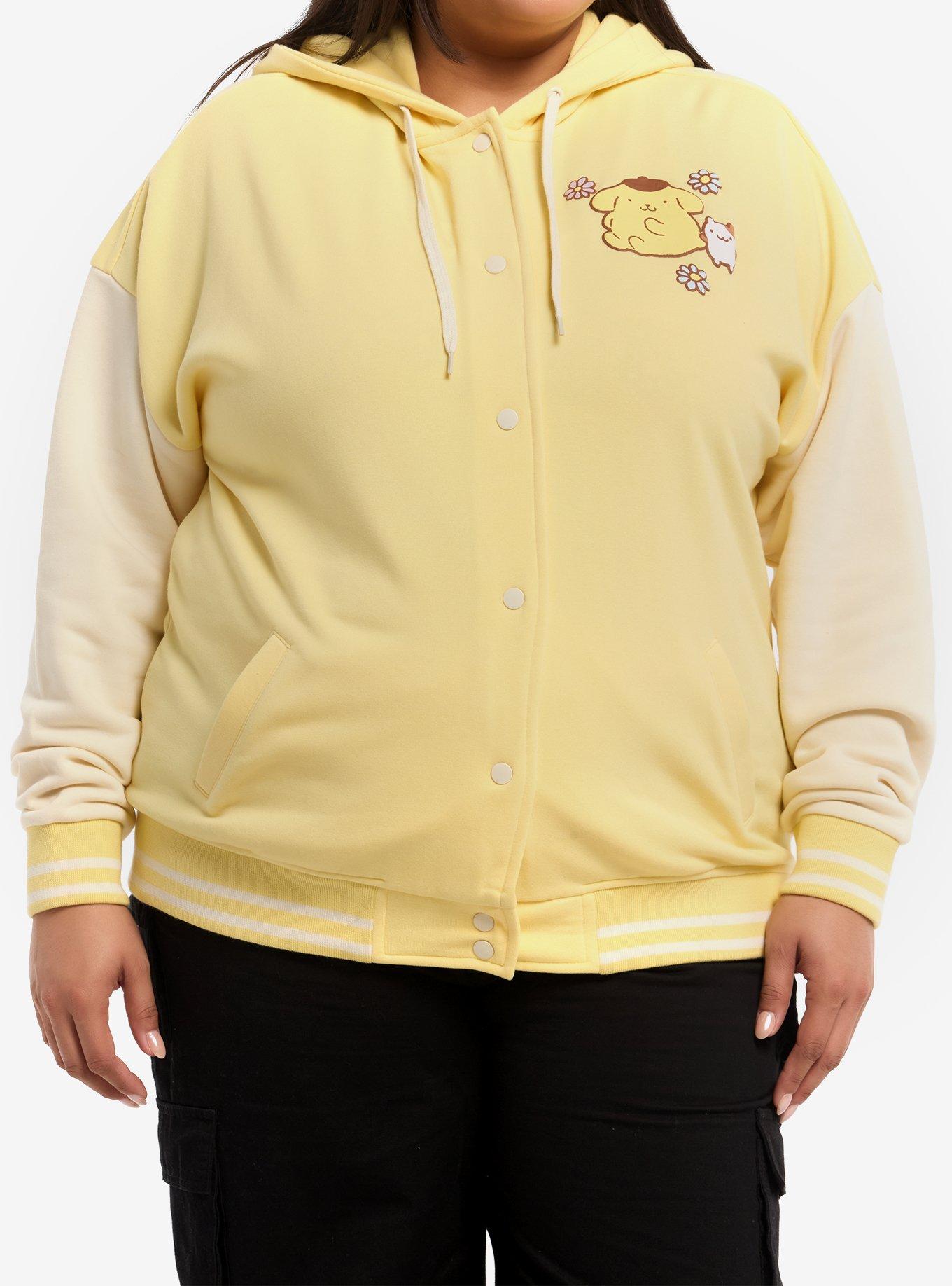 Pompompurin Muffin Girls Varsity Jacket Plus Size, , hi-res