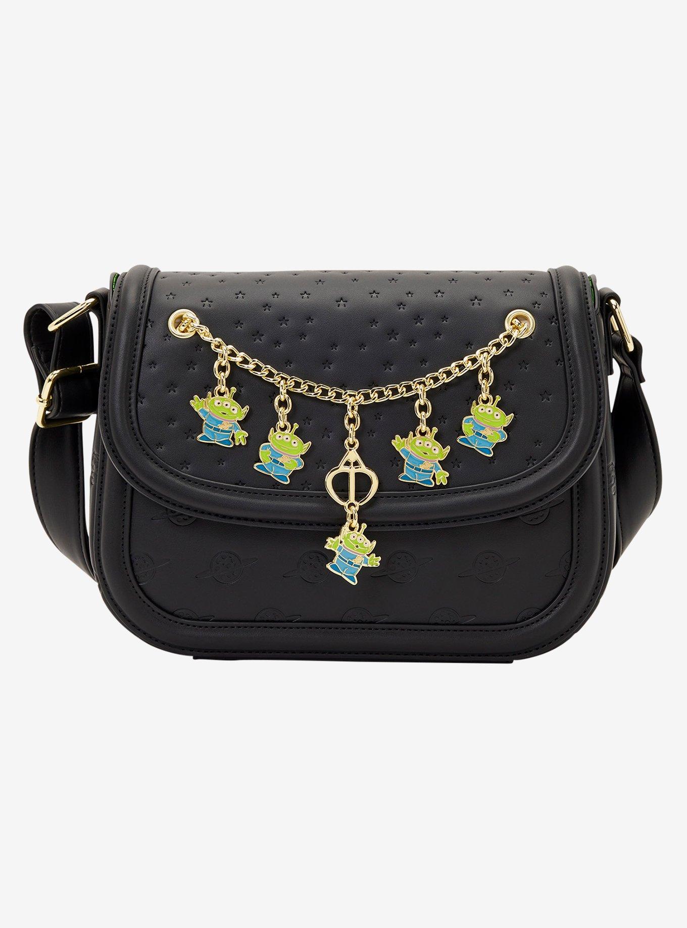 Loungefly Disney Pixar Toy Story 5 Alien Chain Charm Crossbody Bag