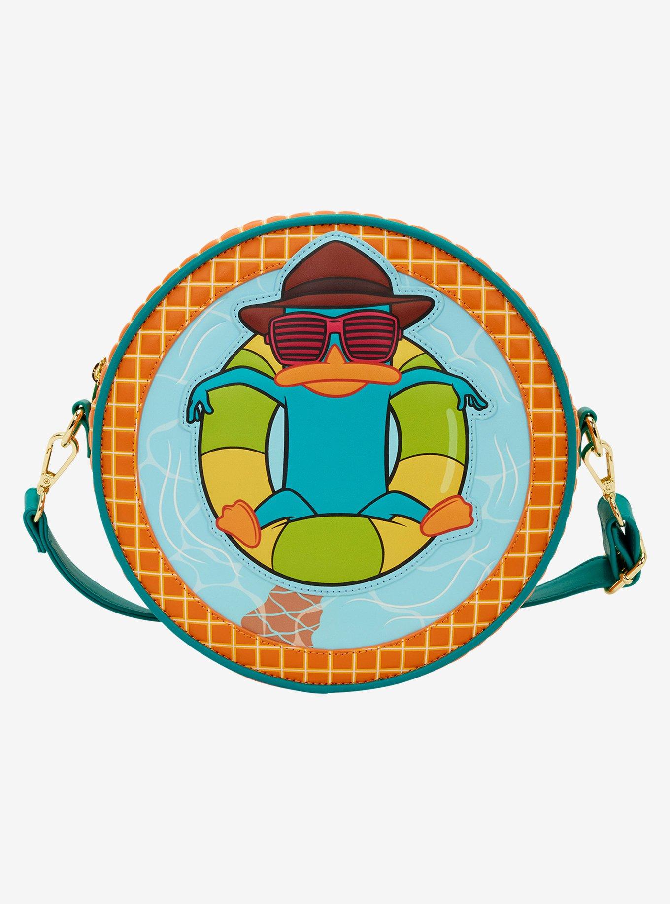 Loungefly Disney Phineas & Ferb Perry the Platypus Pool Crossbody Bag