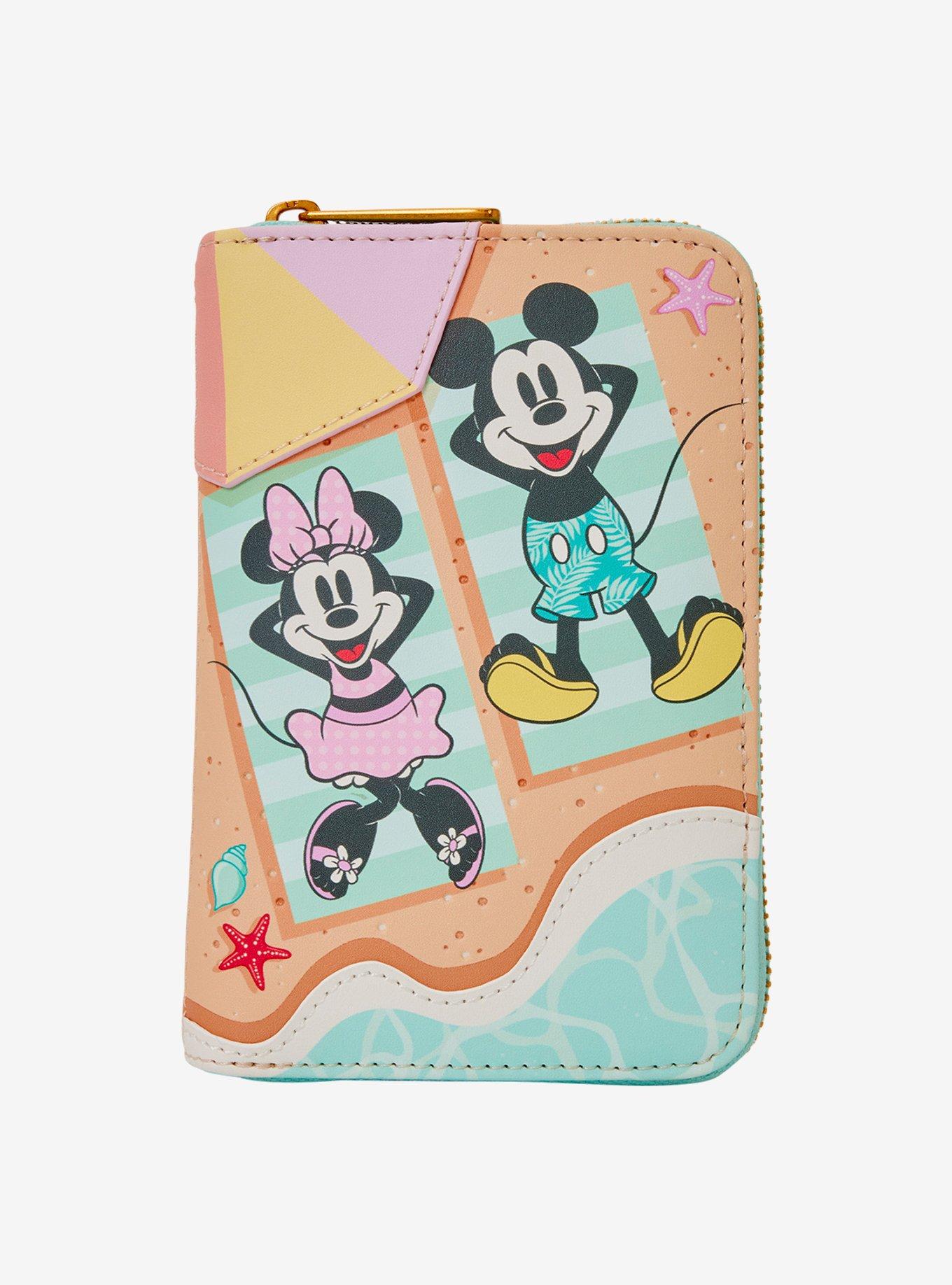 Loungefly Disney Mickey & Minnie Beach Scene Wallet, , hi-res