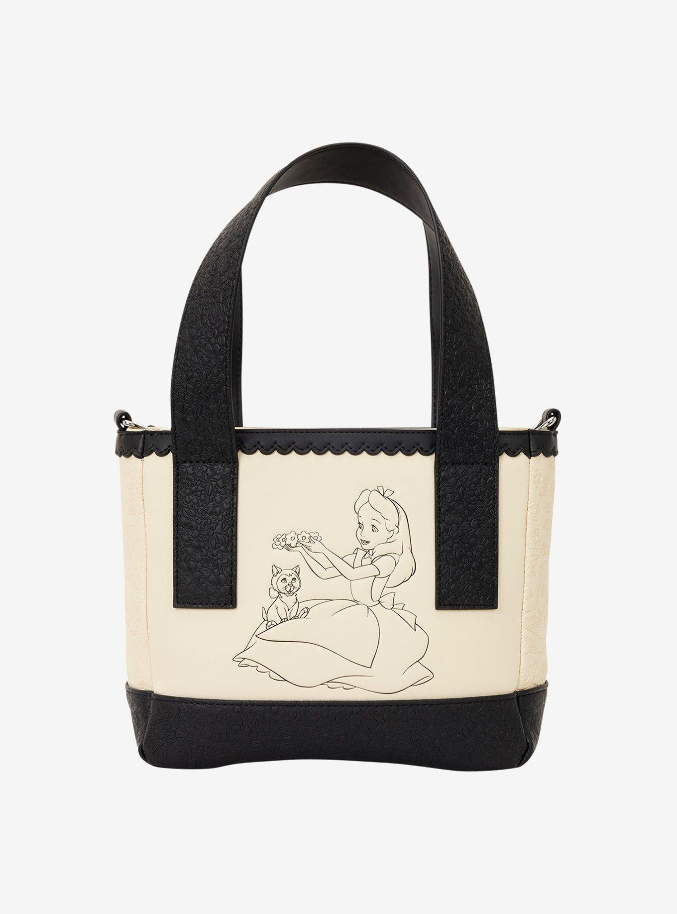 Loungefly Disney Alice in Wonderland Tonal Portrait Mini Crossbody Tote Bag, , hi-res
