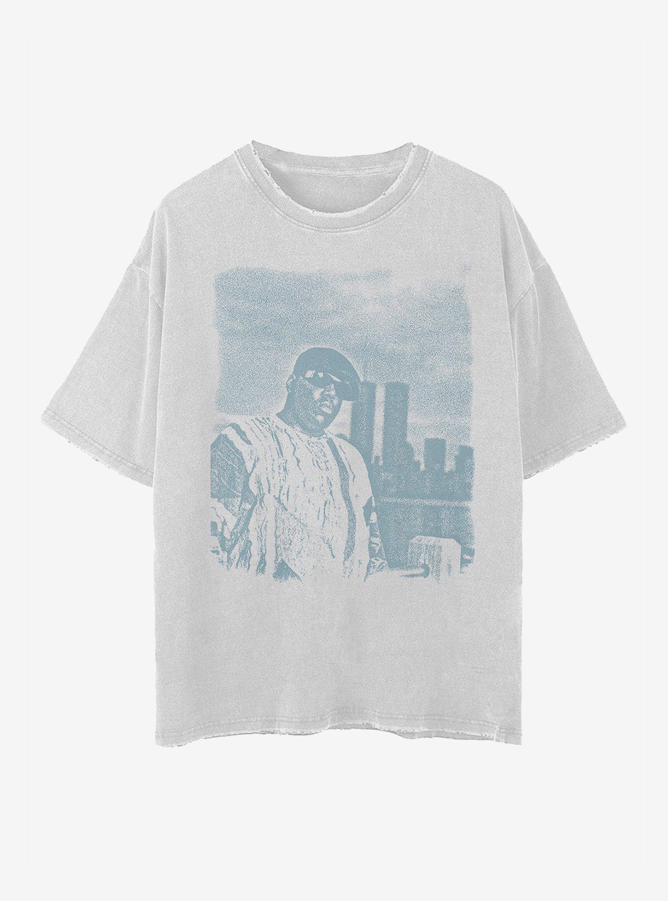The Notorious B.I.G. Blue Portrait T-Shirt, , hi-res