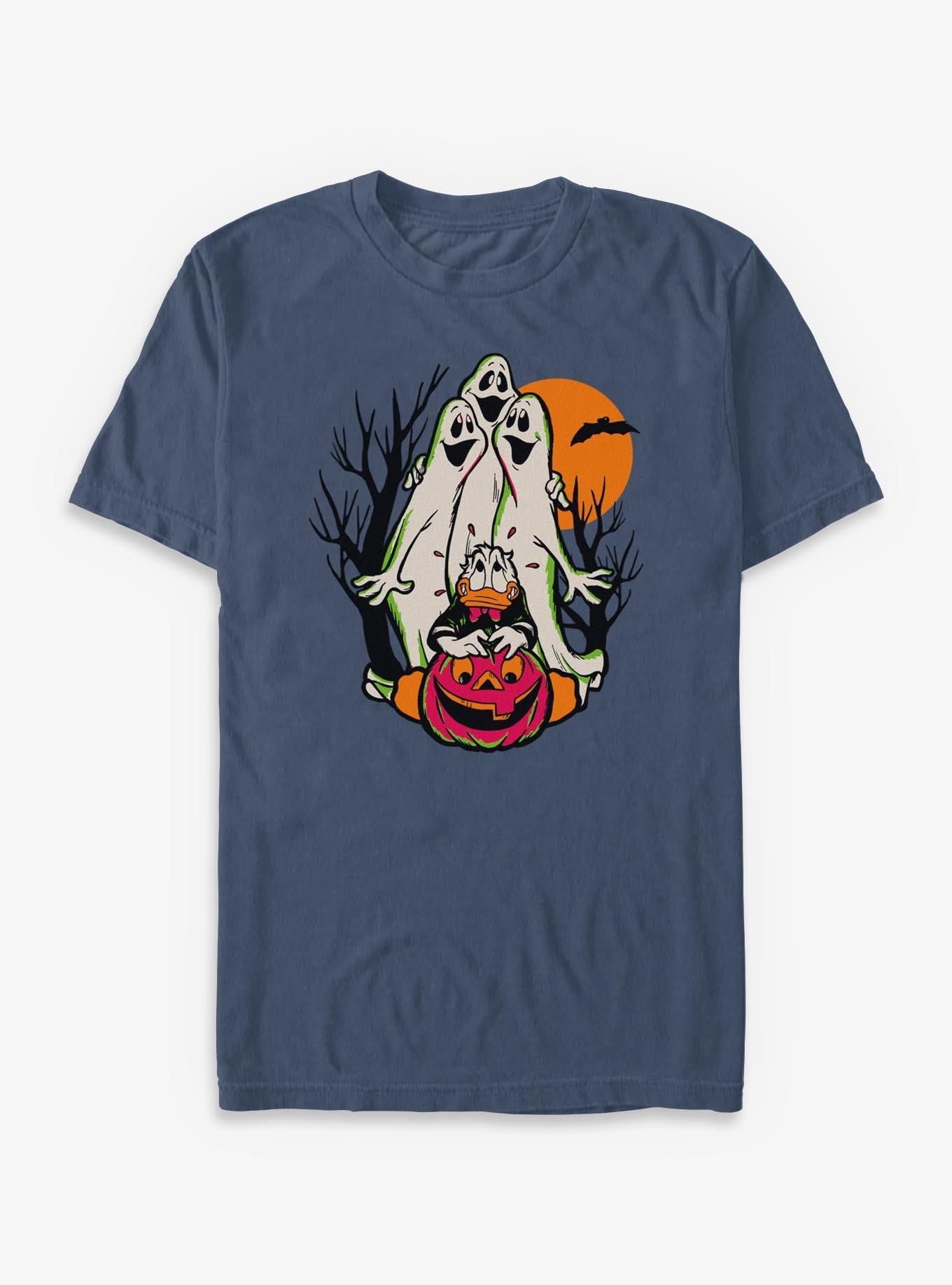 COMFORTCOLORS Disney Donald Duck Halloween Spooky Ghosts Garment Dye T-Shirt