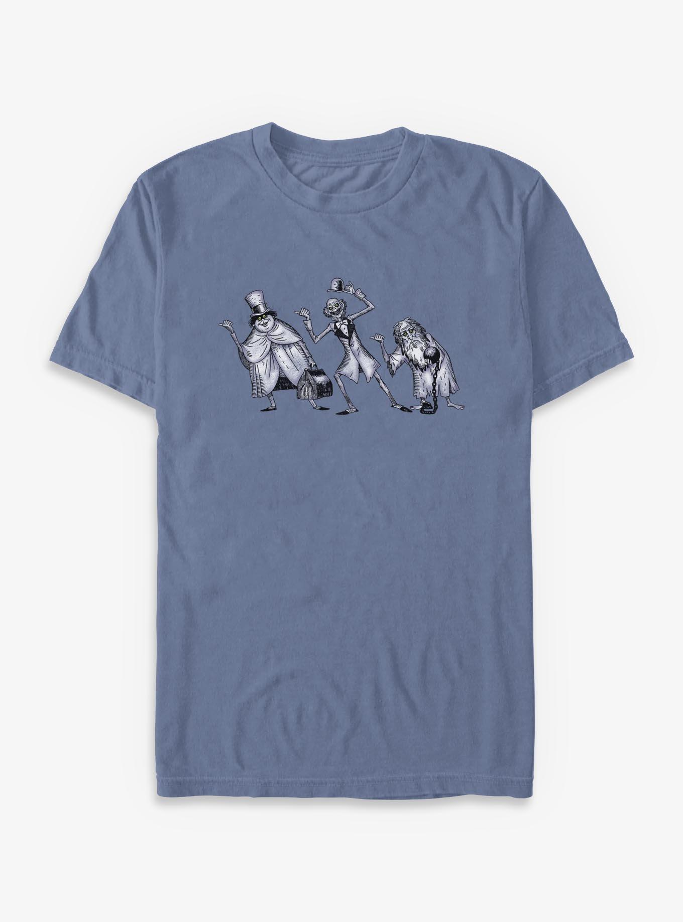 Disney The Haunted Mansion Hitchhiking Ghost Garment Dye T-Shirt, , hi-res