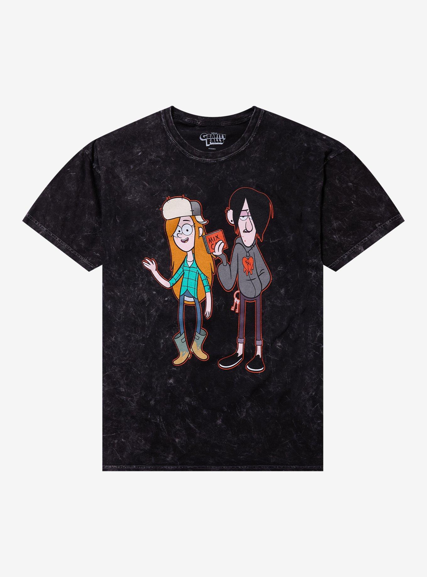 Disney Gravity Falls Wendy & Robbie Mineral Wash T-Shirt