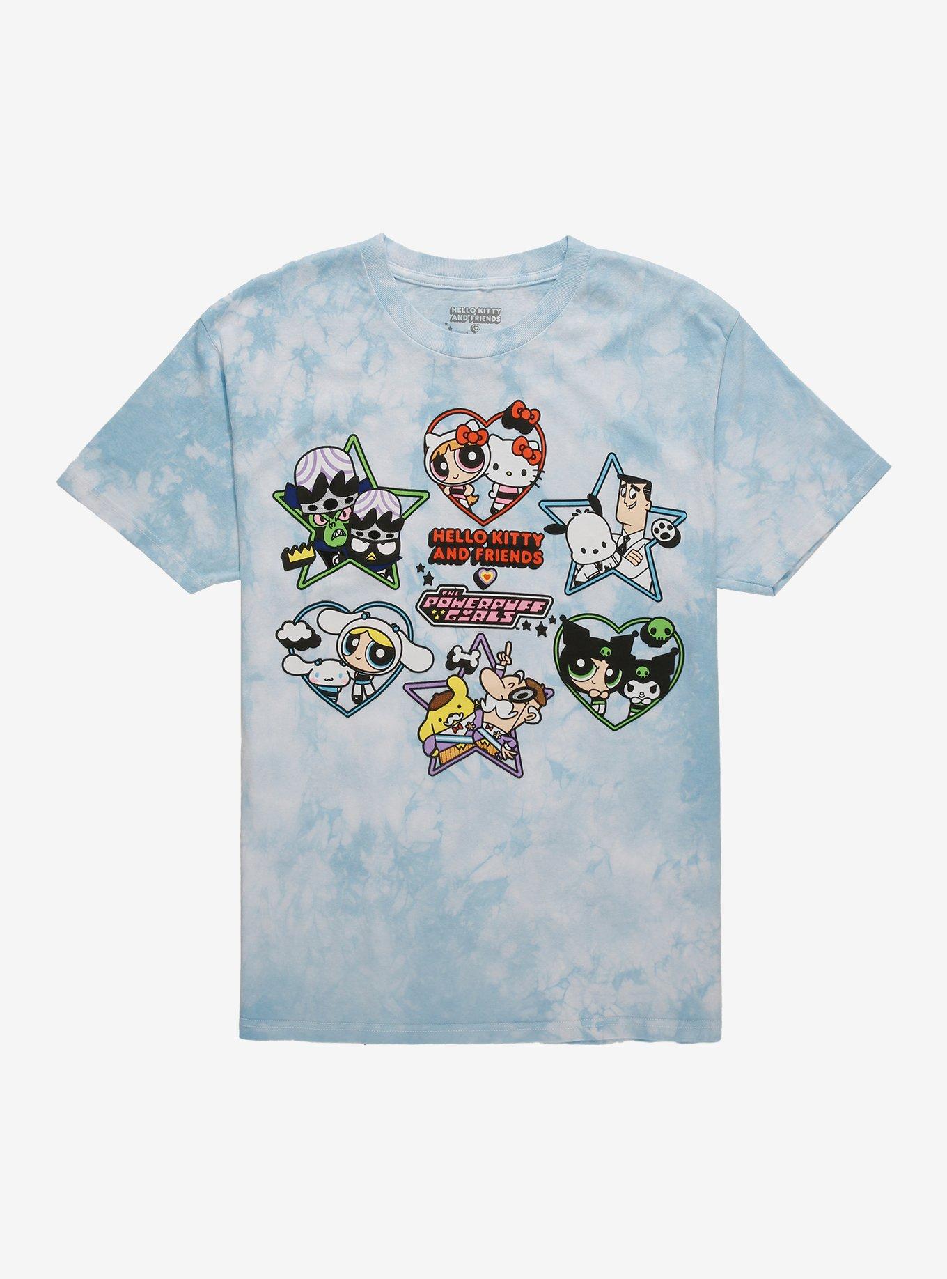 Hello Kitty And Friends X The Powerpuff Girls Collab Tie-Dye T-Shirt, , hi-res