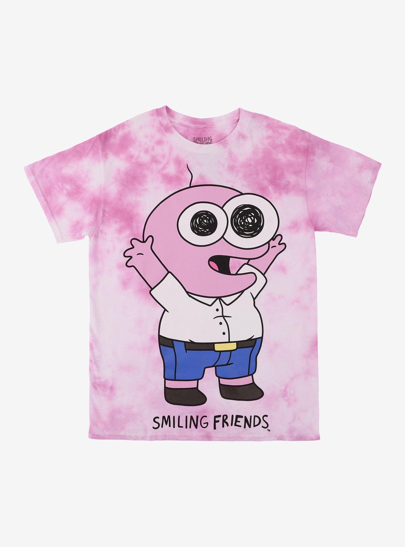 Smiling Friends Pim Pink Tie-Dye T-Shirt, , hi-res