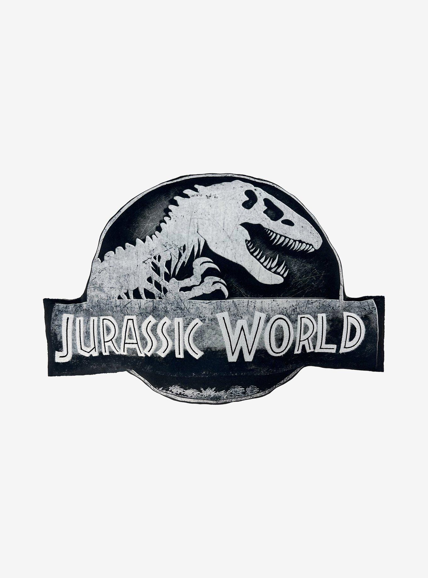 Jurrasic World Stone Logo Knife Edge Cloud Pillow, , hi-res
