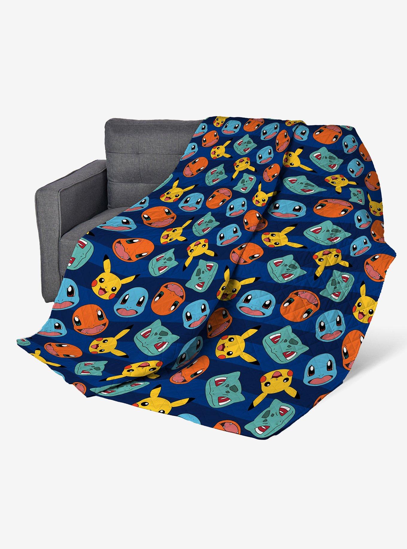 Pok&eacute;mon Striped Favorites Twin Quilted Blanket, , hi-res