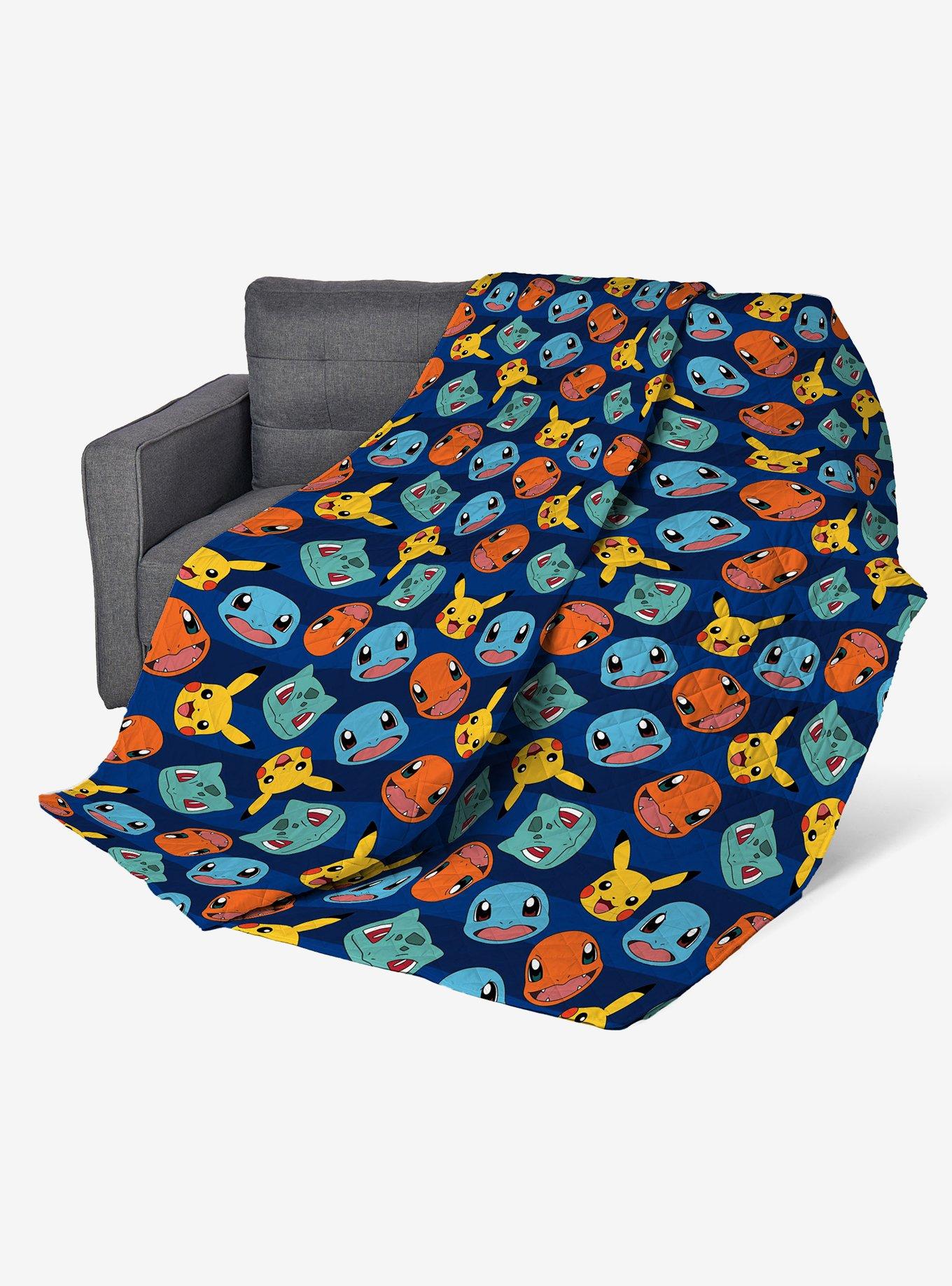 Pokémon Striped Favorites Quilted Throw Blanket, , hi-res