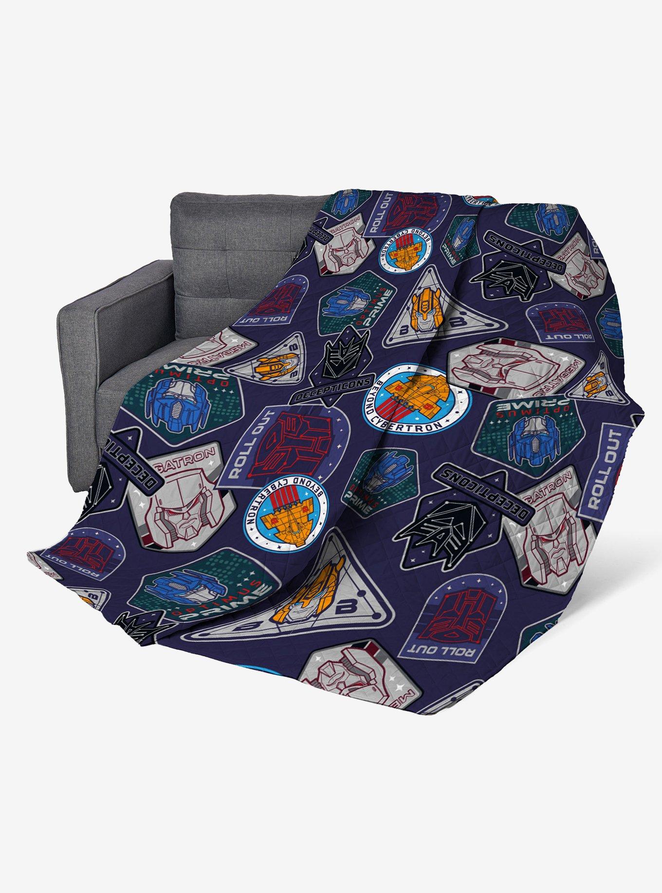 Transformers Autobots Versus Decepticons Quilted Throw Blanket, , hi-res