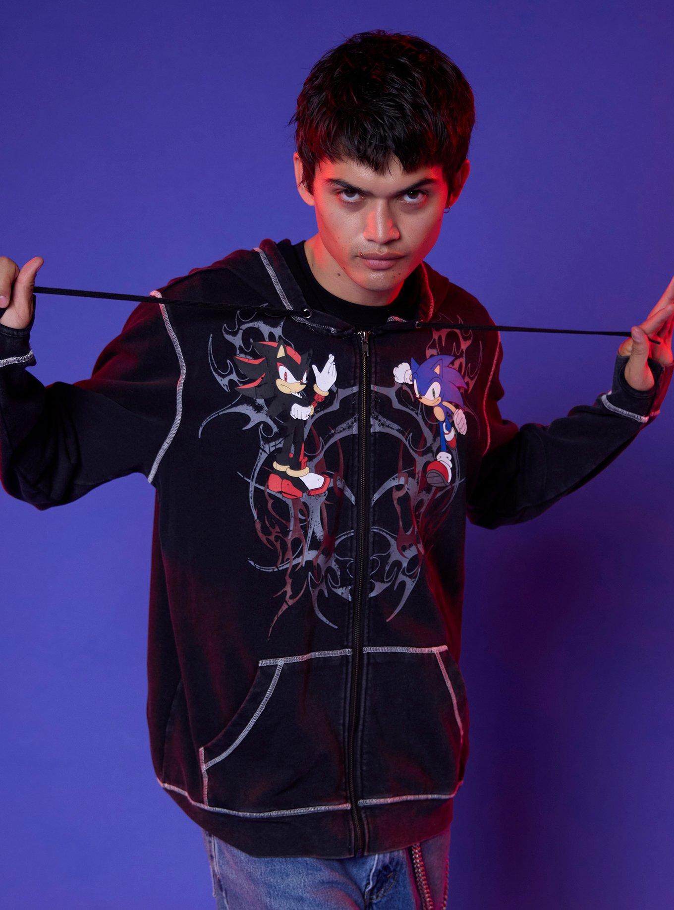 Sonic The Hedgehog Shadow & Sonic Cyber Sigils Hoodie, , hi-res