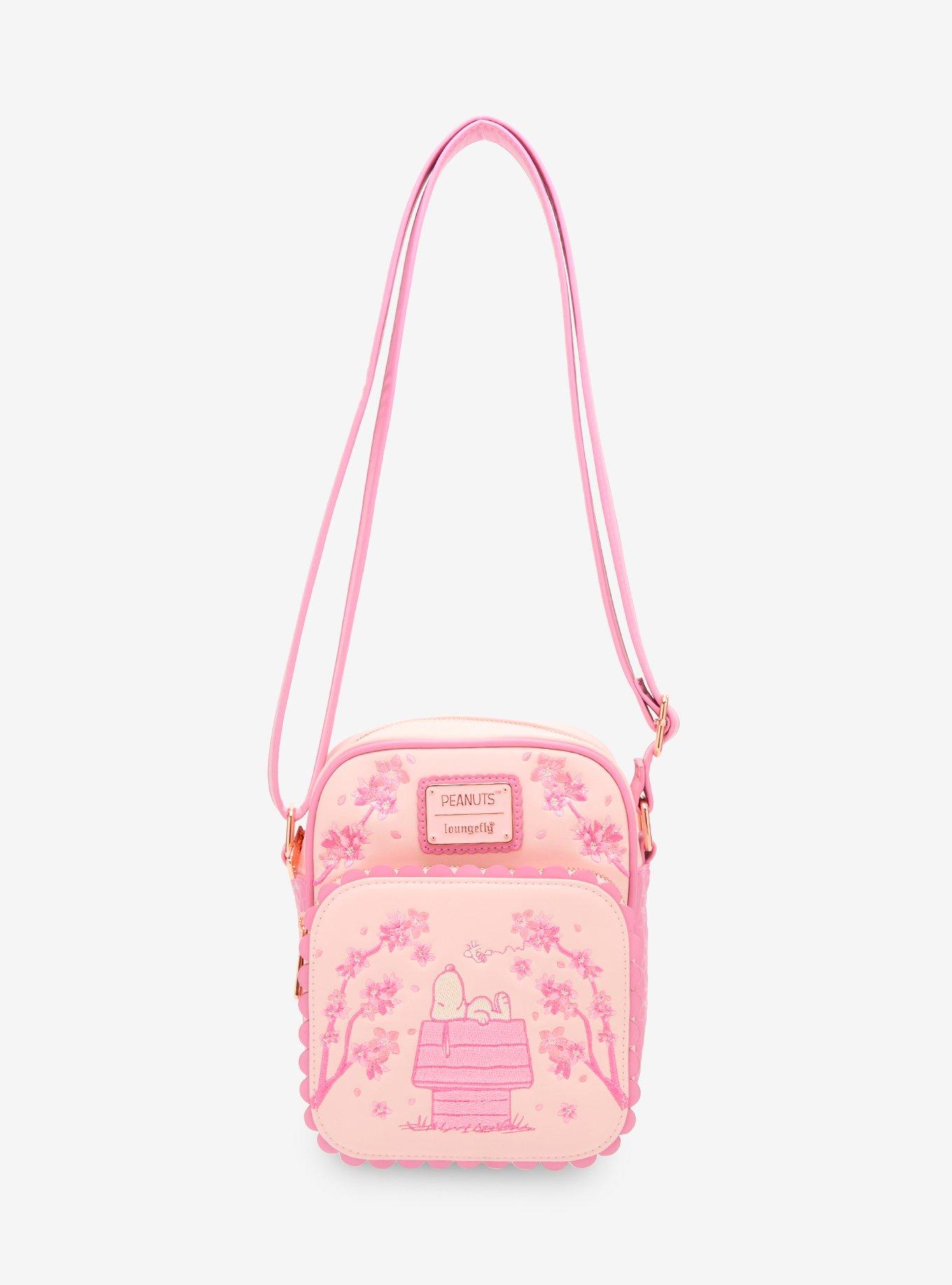 Loungefly Peanuts Snoopy Cherry Blossom Crossbody Bag - BoxLunch Exclusive, , hi-res