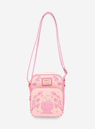Loungefly Peanuts Snoopy Cherry Blossom Crossbody Bag - BoxLunch