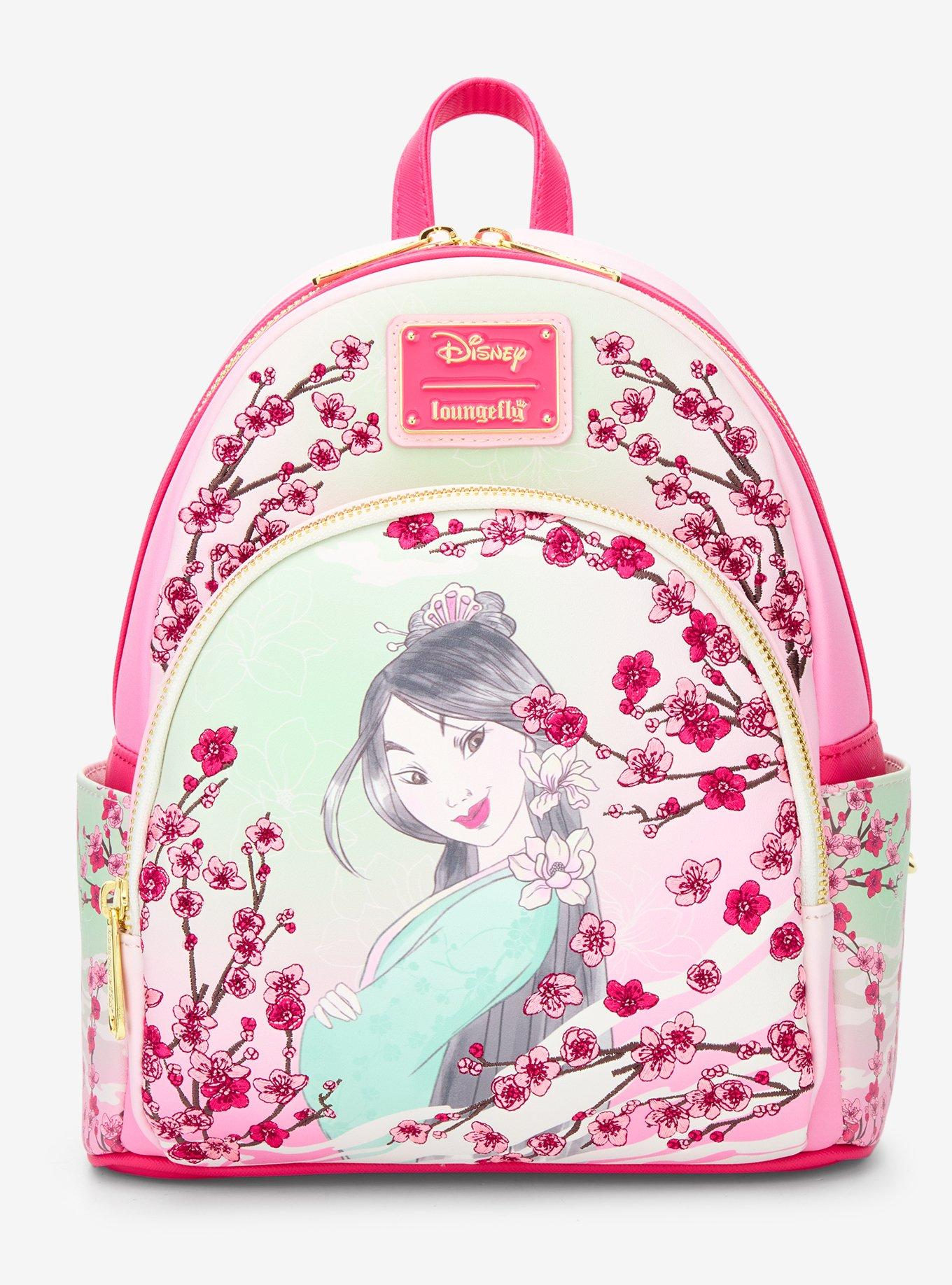 Loungefly Disney Mulan Cherry Blossom Mini Backpack - BoxLunch Exclusive, , hi-res